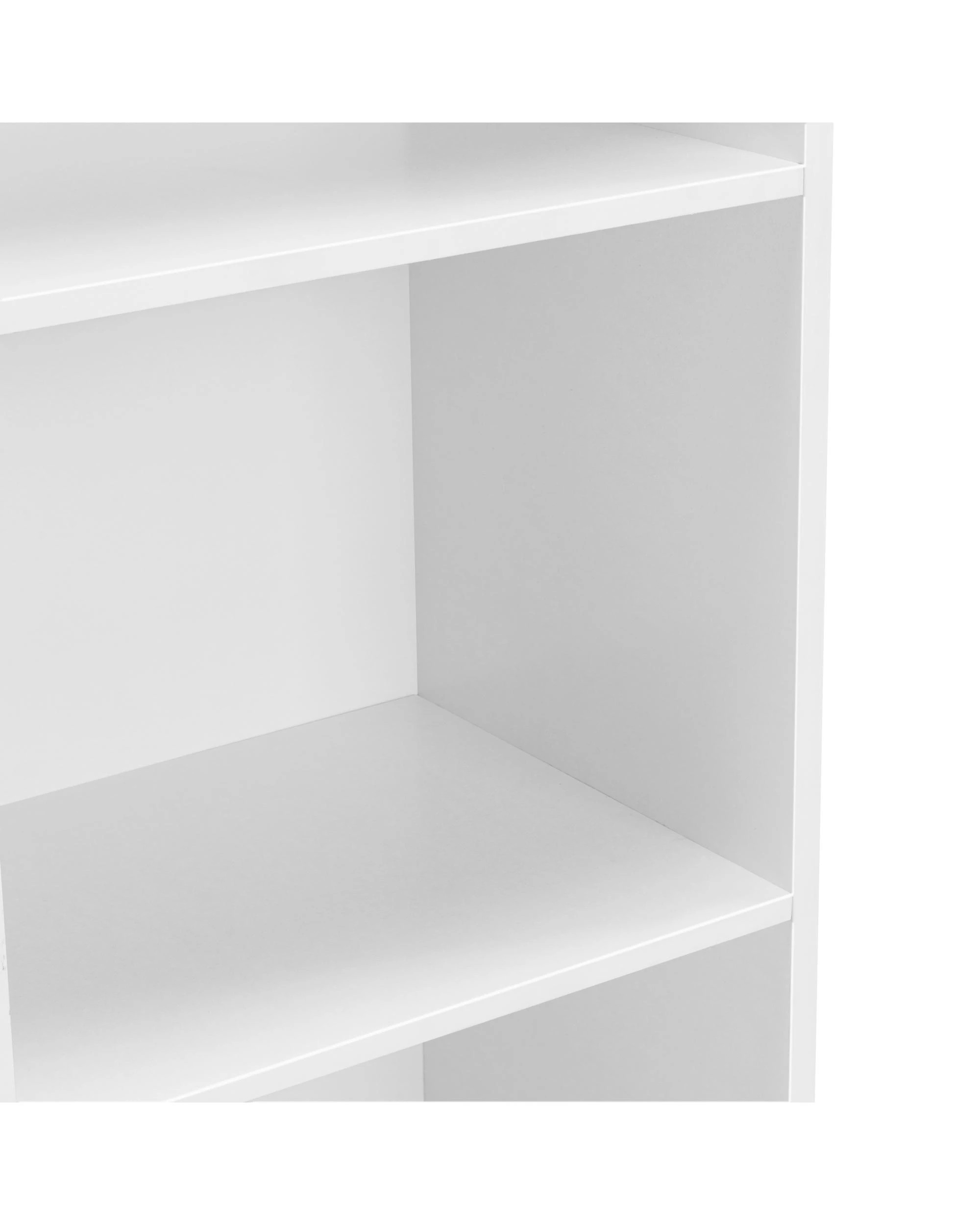 6 Kodu Bookshelf 6 Tier Bookcase Shelving Unit 40cm - White, 6 of 8