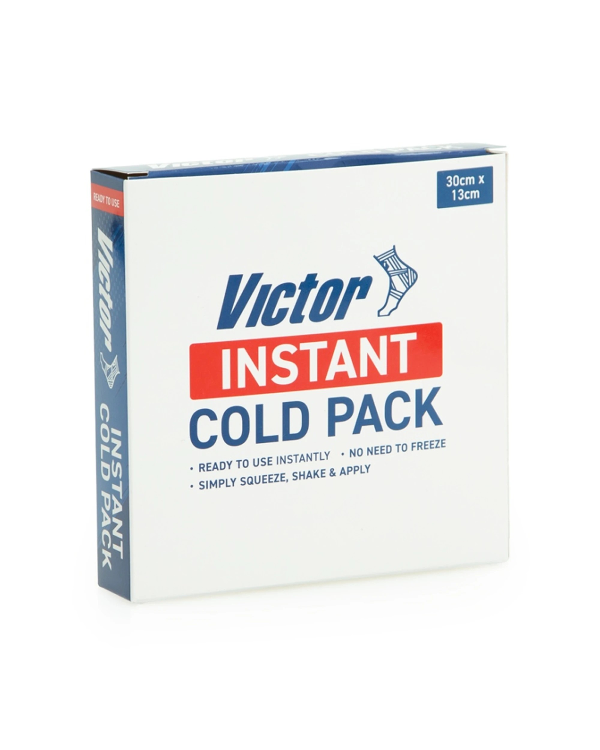 4 Victor Sports Single Use Only Instant Cold Pack Injury Recovery 30x13cm - White, 4 of 5