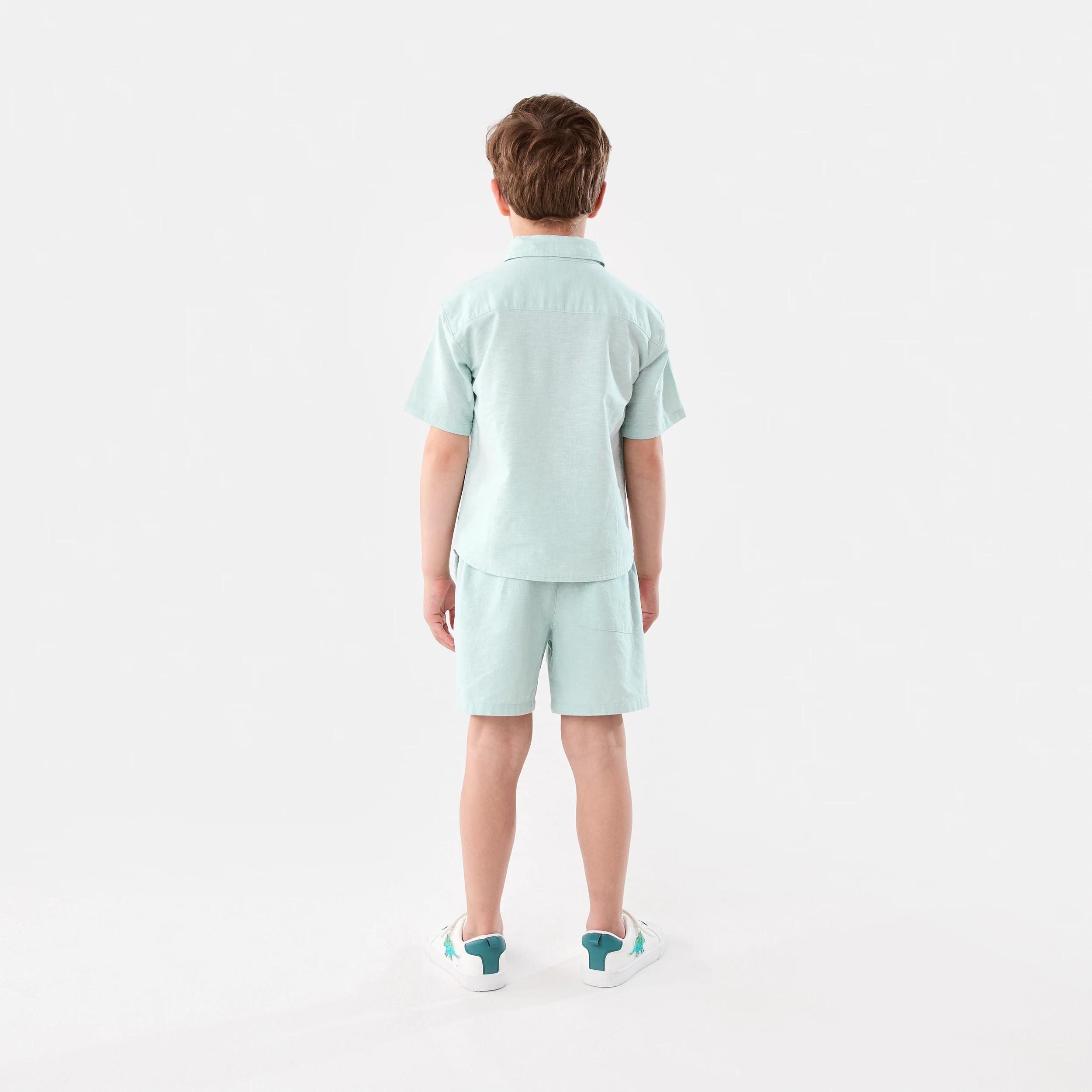 7 Linen Blend Shirt DUSTY EGGSHELL, 7 of 7