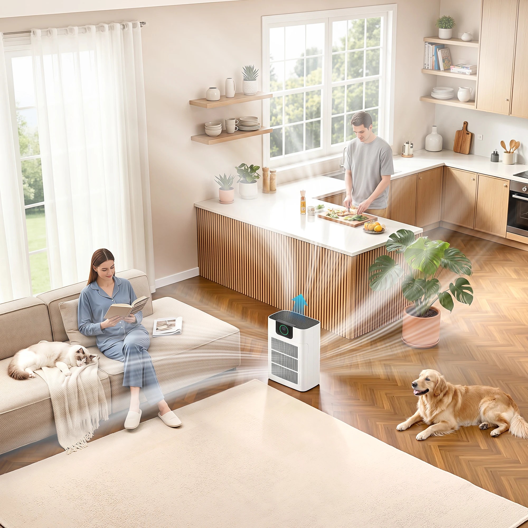 6 Devanti Pet Air Purifier With H12 HEPA Filter And Spare Filter - Multi, 6 of 9