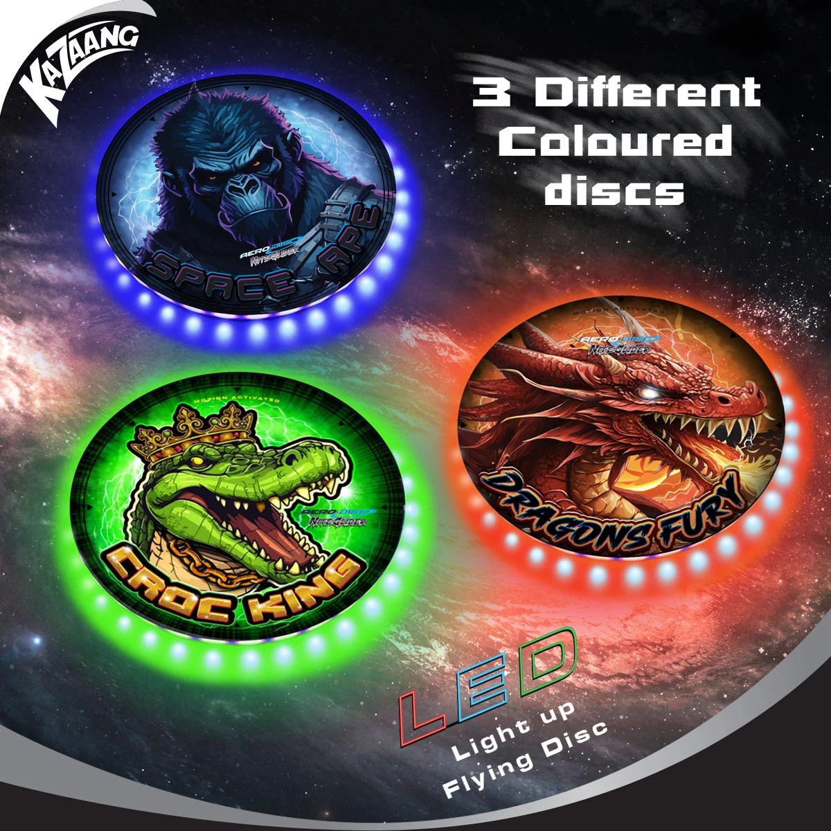 2 Kazaang Aero Disc Nite Glider - Croc King, 2 of 8