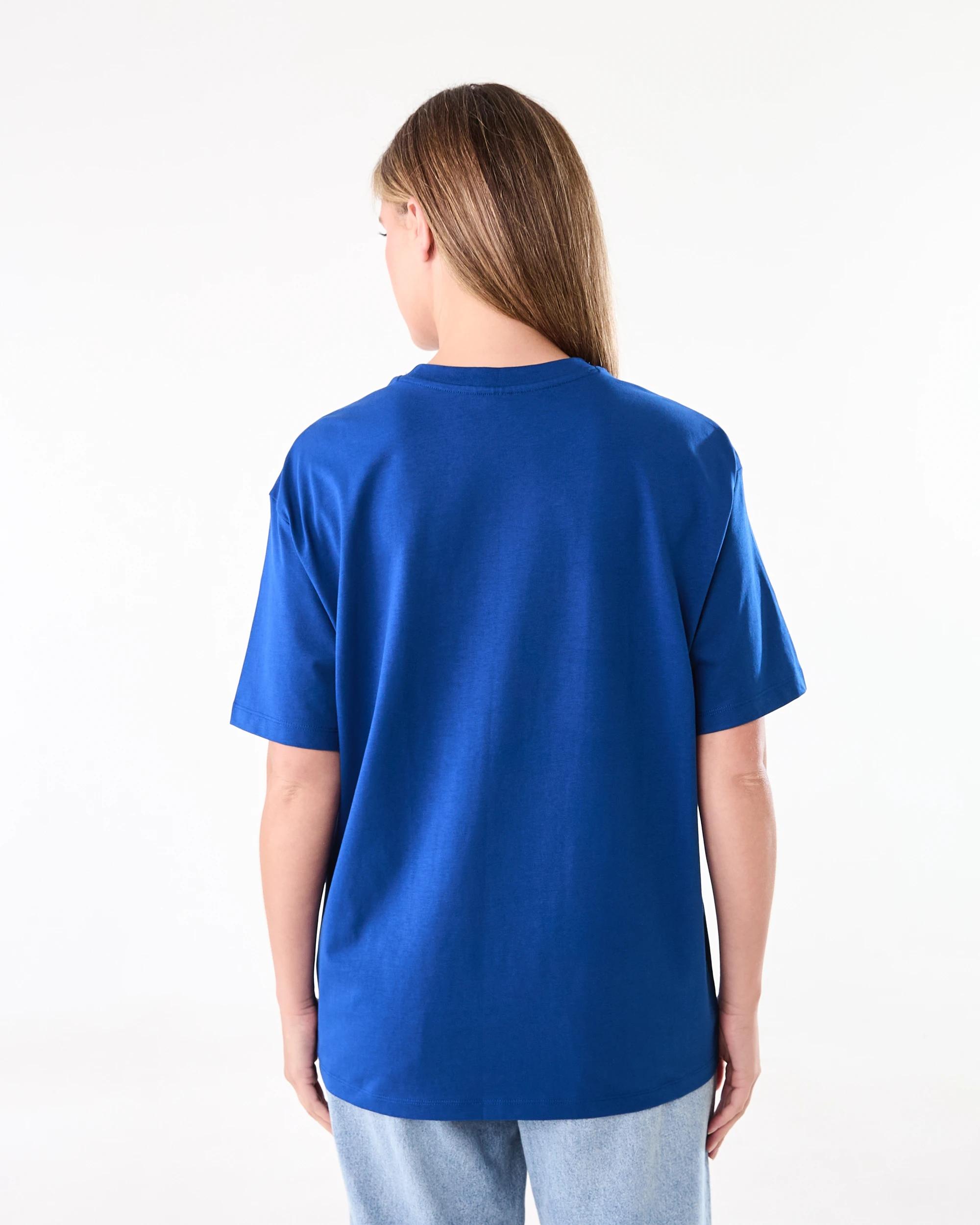 3 Short Sleeve Oversized Boyfriend T-shirt Deep Blue, 3 of 6
