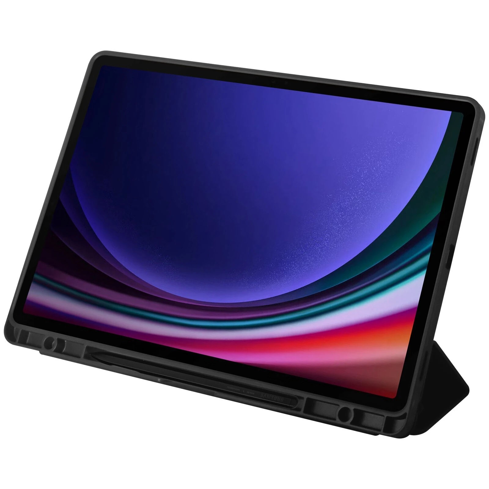 1 OtterBox React Folio Case For Samsung Galaxy Tab S9 Plus 12.4" - Black, 1 of 4