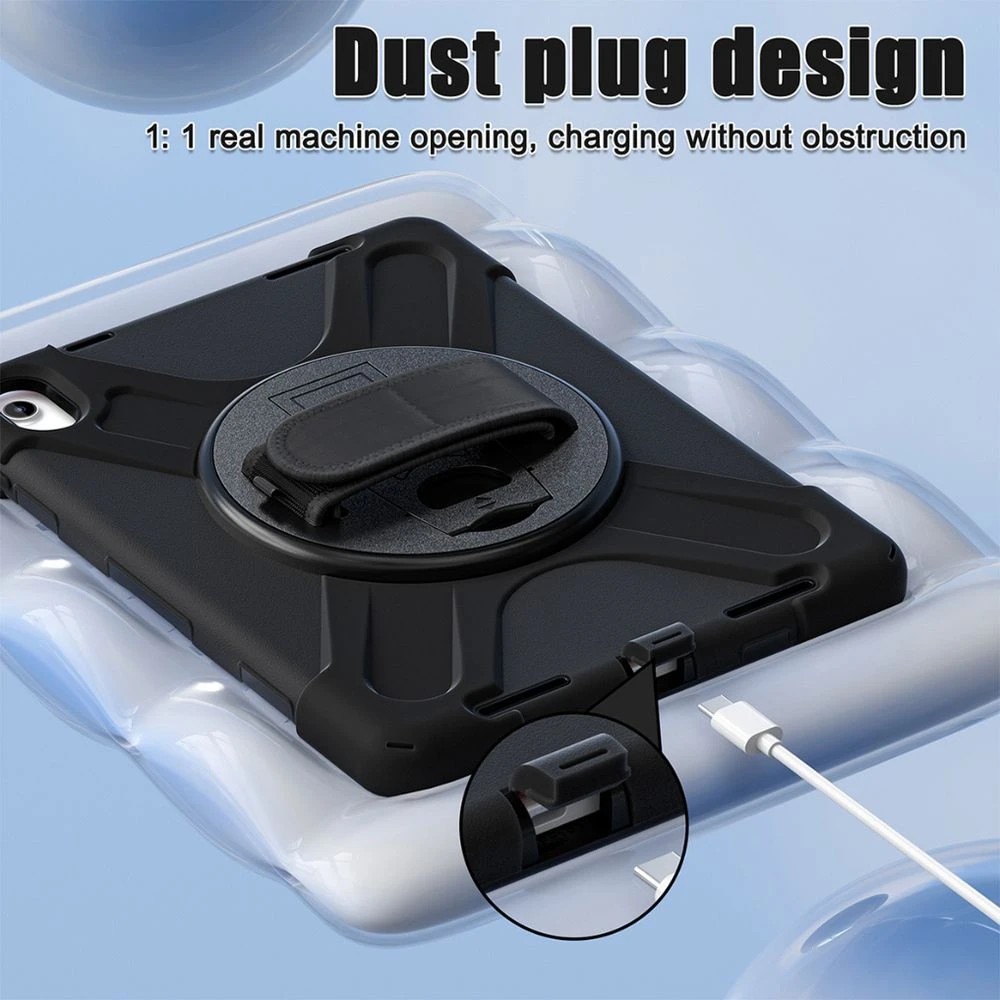 7 J.Burrows Rugged Case iPad A16/10th Gen 10.9" Black w strap, 7 of 8