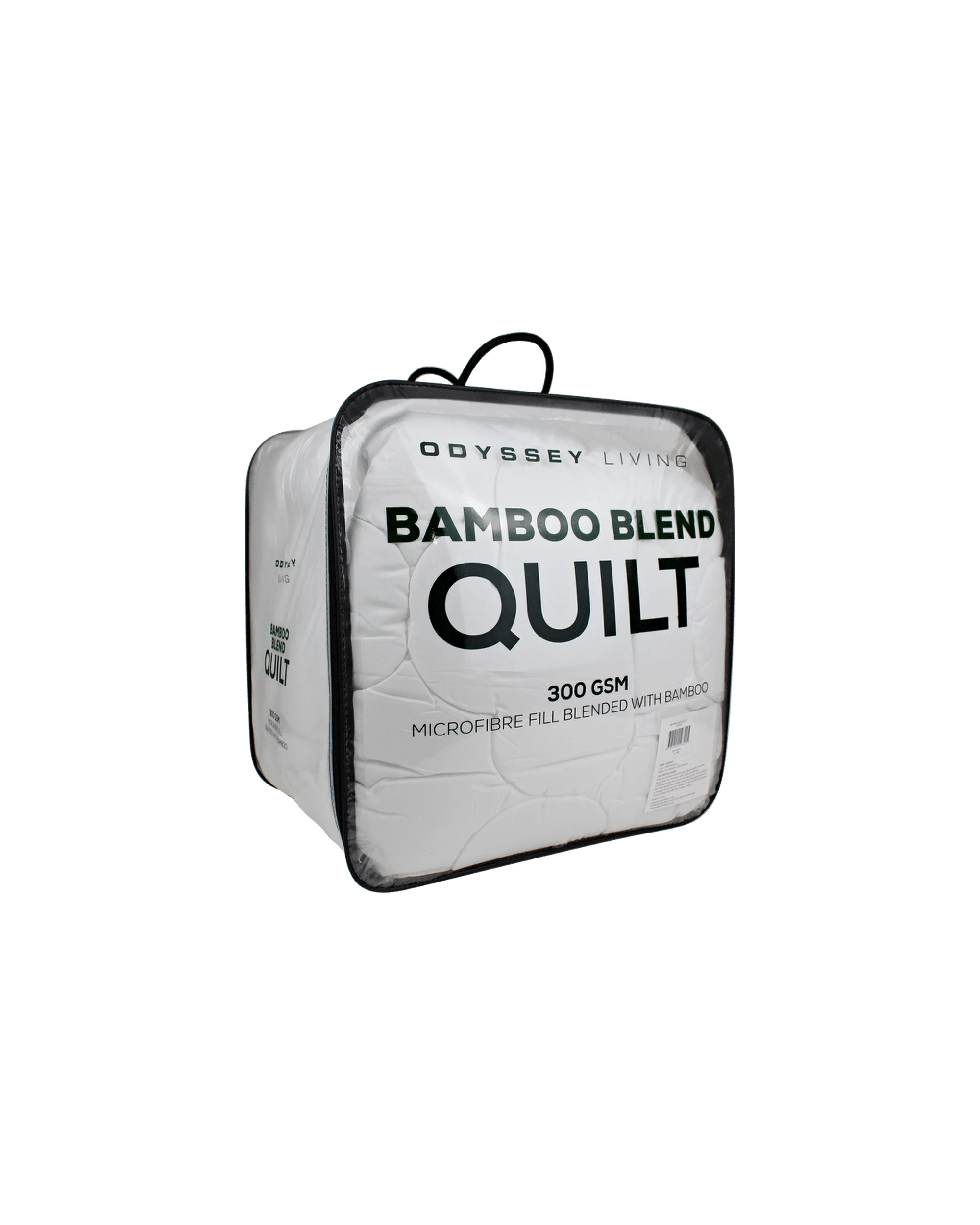 2 Odyssey Living Microlush Bamboo Blend Quilt - 300gsm (Queen, 210 x 210 cm) - White, 2 of 4