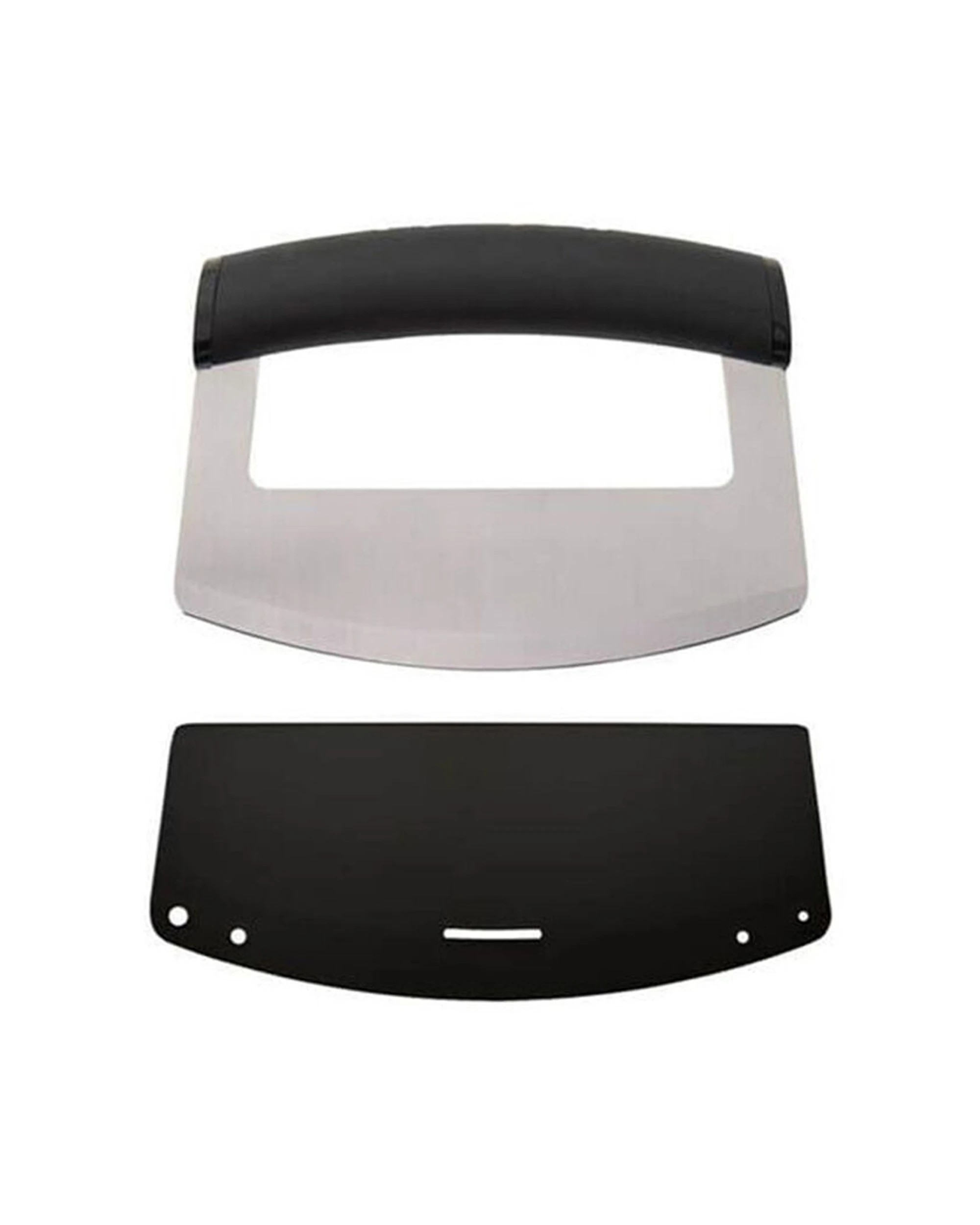 2 KitchenAid 2pk Wide Handle Mezzaluna Food Chopper Slicer Razor Sharp Blade - Black, 2 of 6