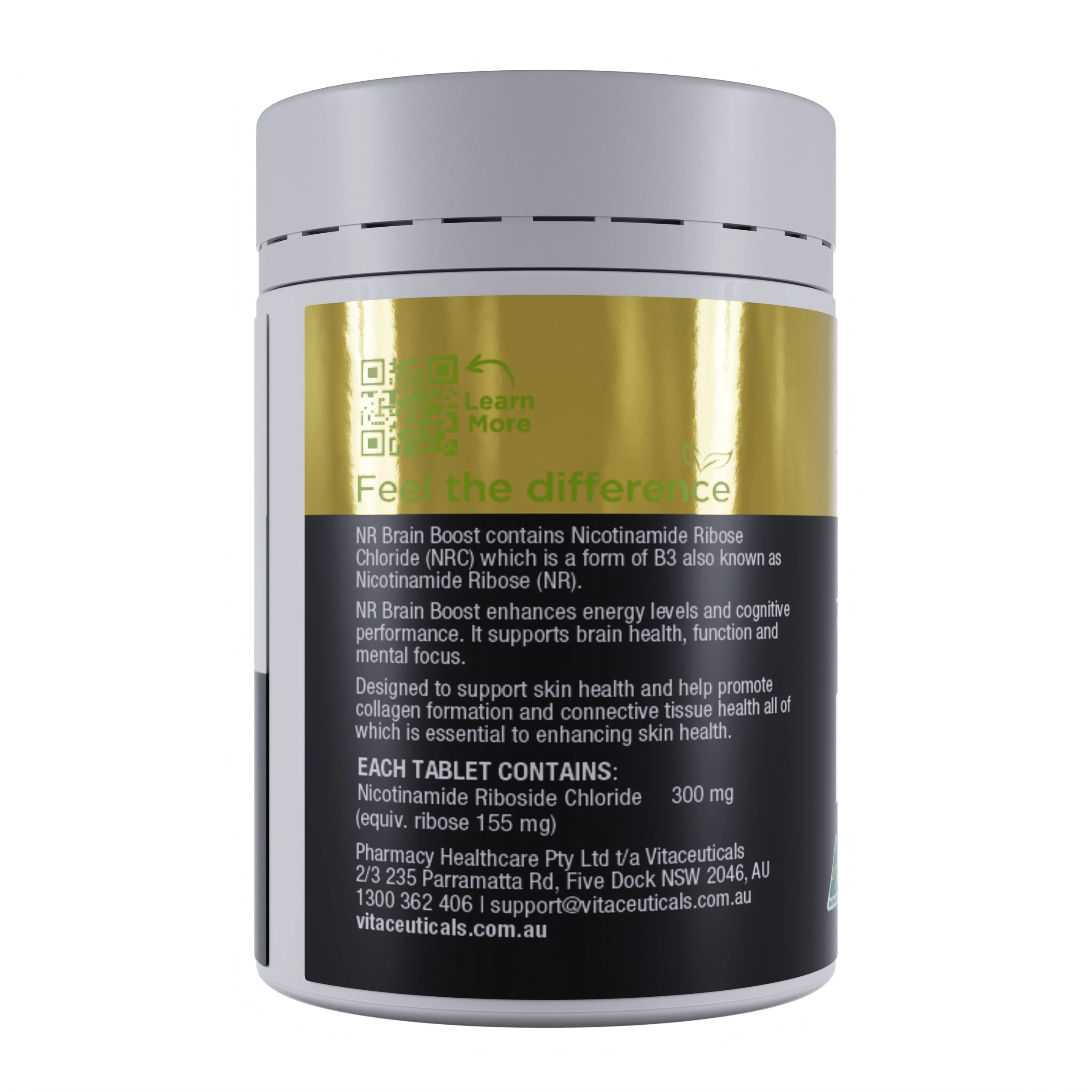 2 Vitaceuticals 30pc Advanced NR Brain Boost Energy & Cognitive Support Tablets, 2 of 4
