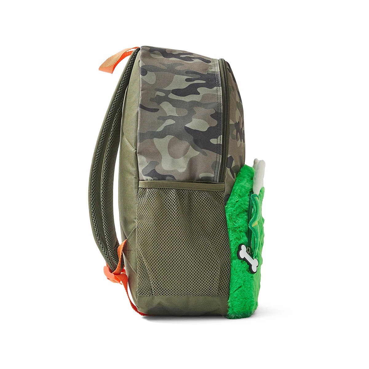 4 Novelty Plush Backpack - Dragon, Green, 4 of 10