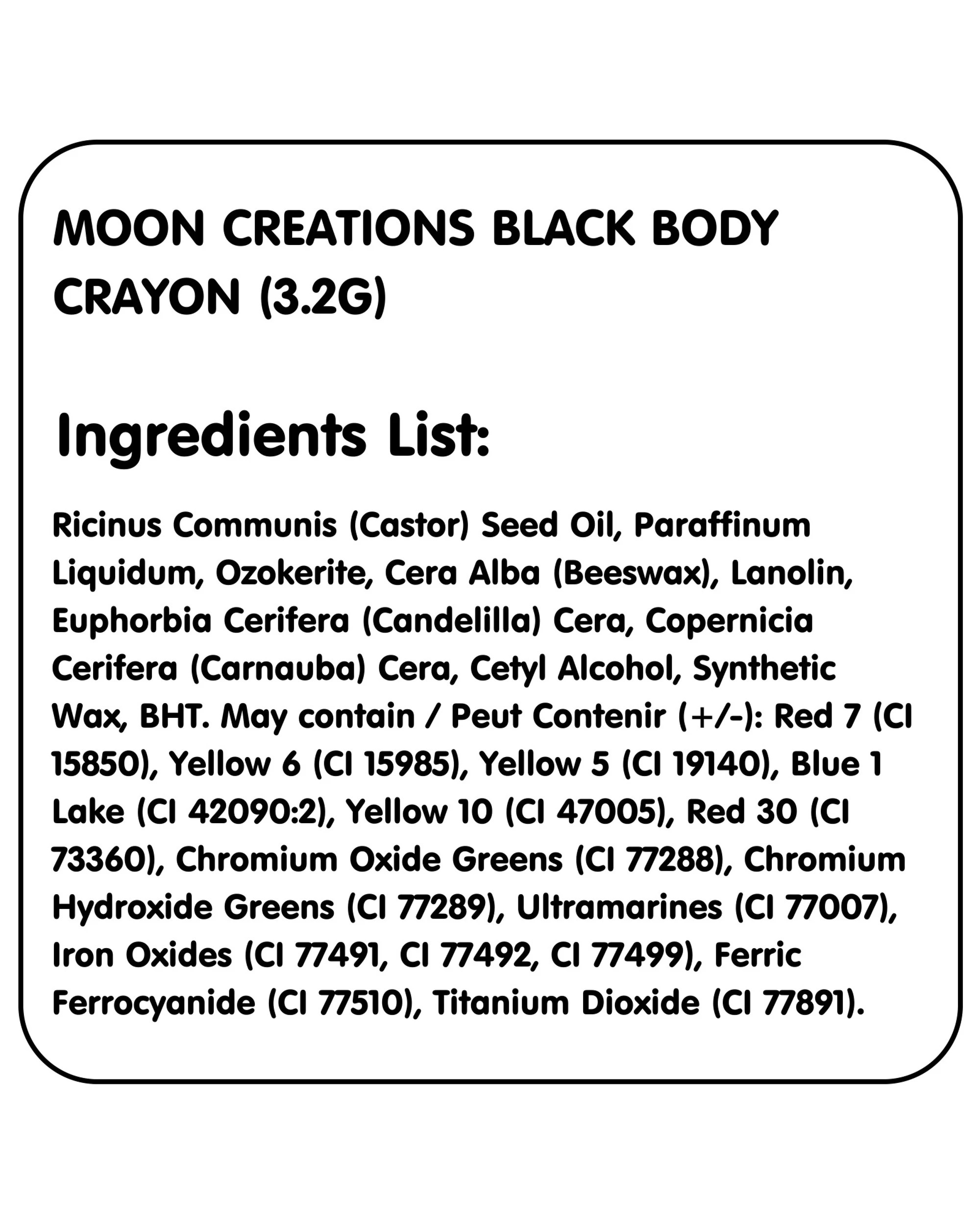 2 Oceana Moon Creations Body Crayon - One Size - Black, 2 of 4