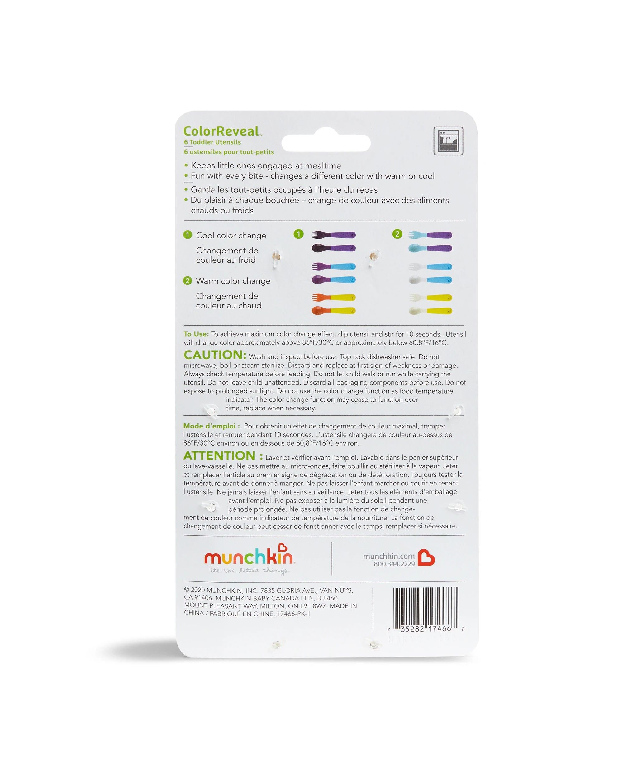 7 Munchkin ColorReveal Toddler Utensils 6 Piece Colour Changing 12 Months - Assorted, 7 of 7