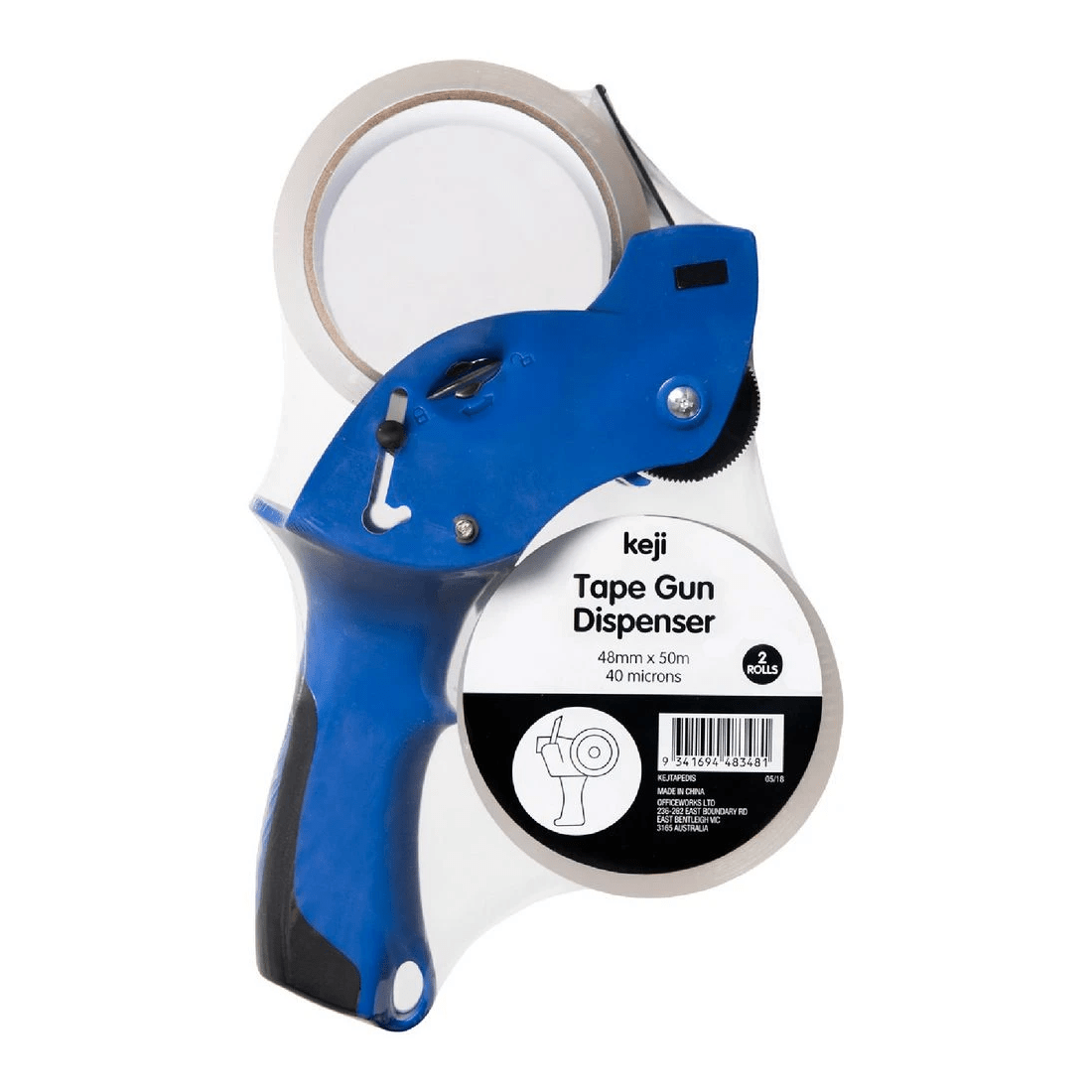 1 Keji Tape Gun Dispenser with 2 Rolls, 1 of 3