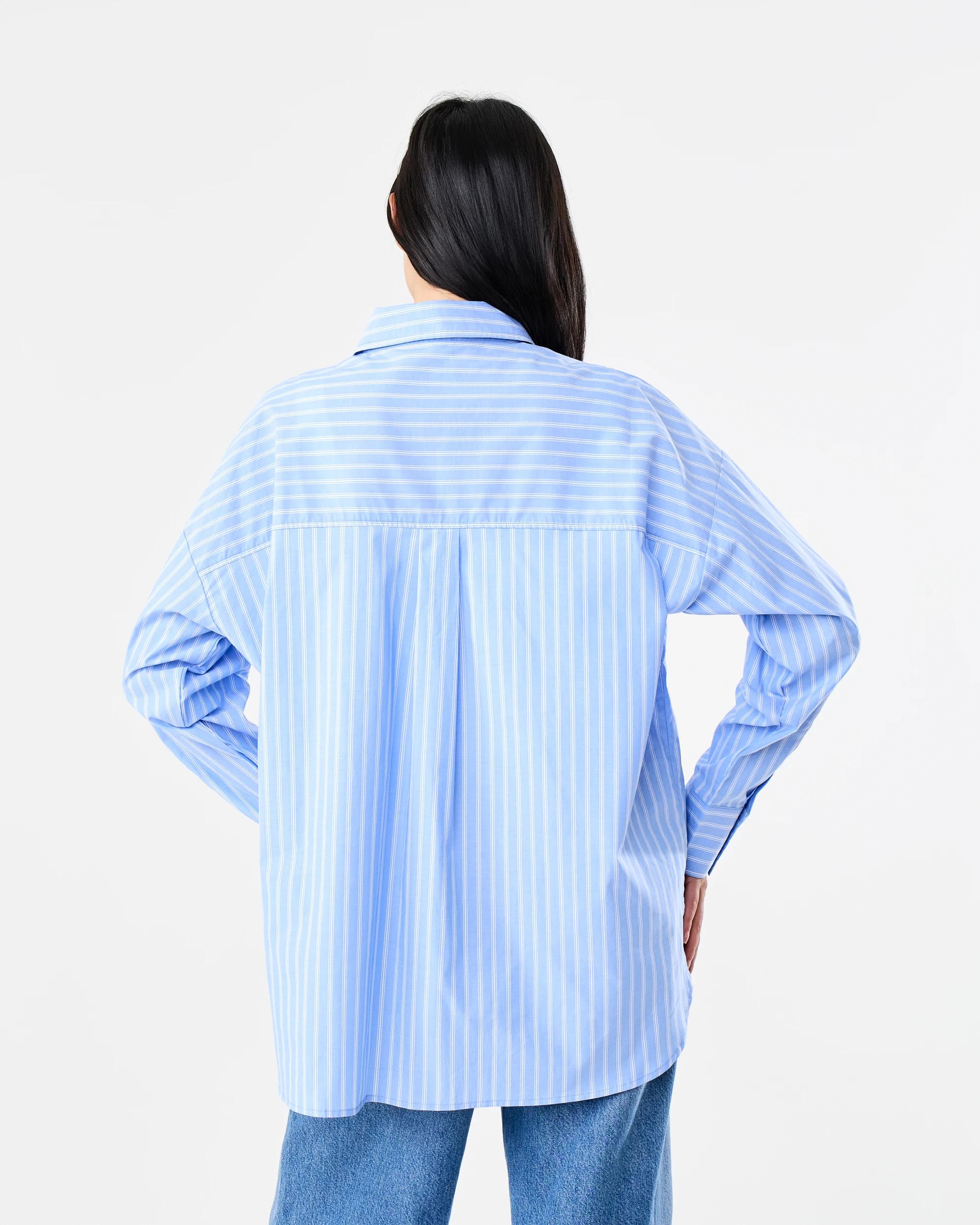 4 Long Sleeve Oversized Stripe Shirt Tina Strp, 4 of 8