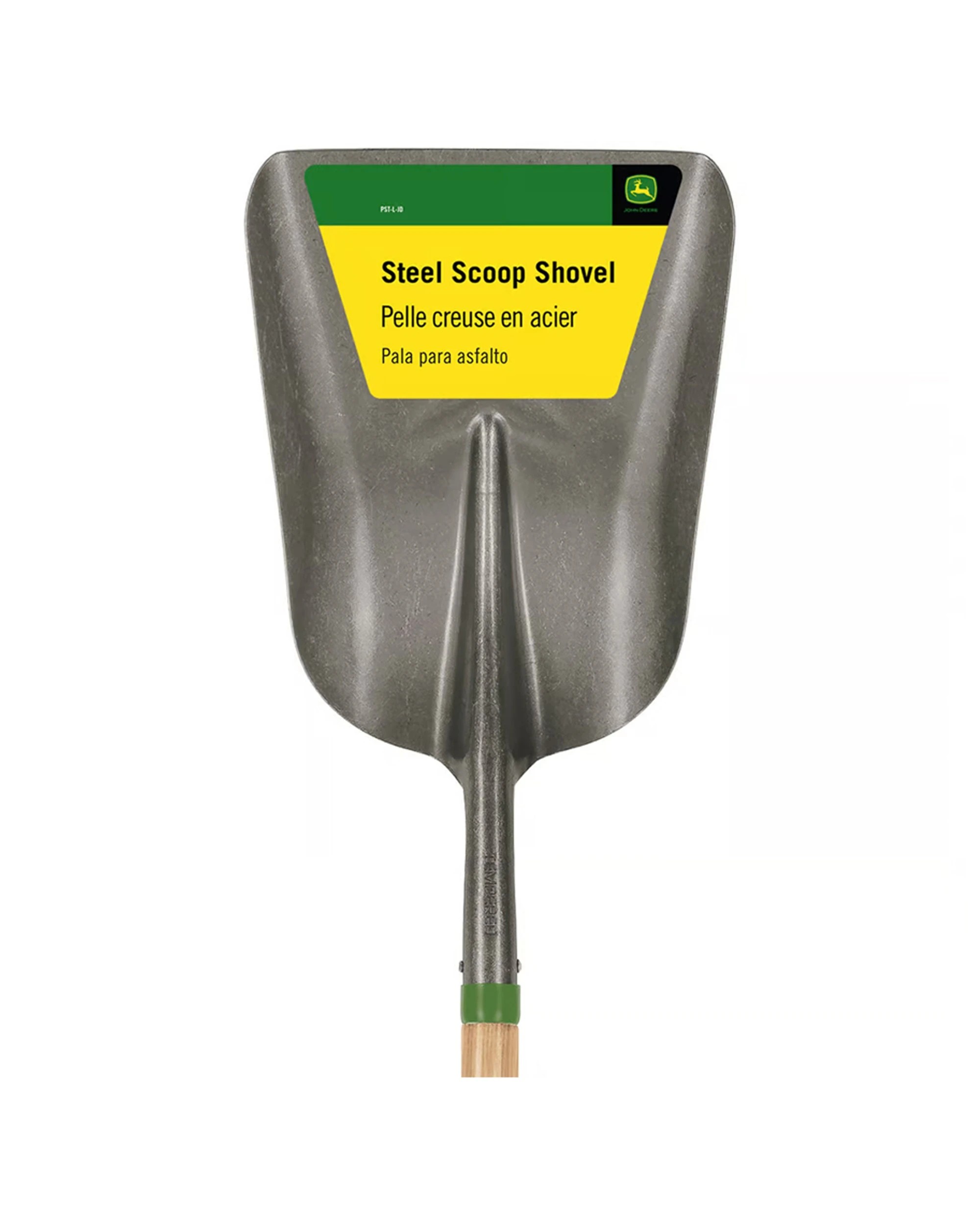 2 John Deere Street Shovel No2 Blade Steel Scoop Cushion Grip Wooden - Natural, 2 of 3