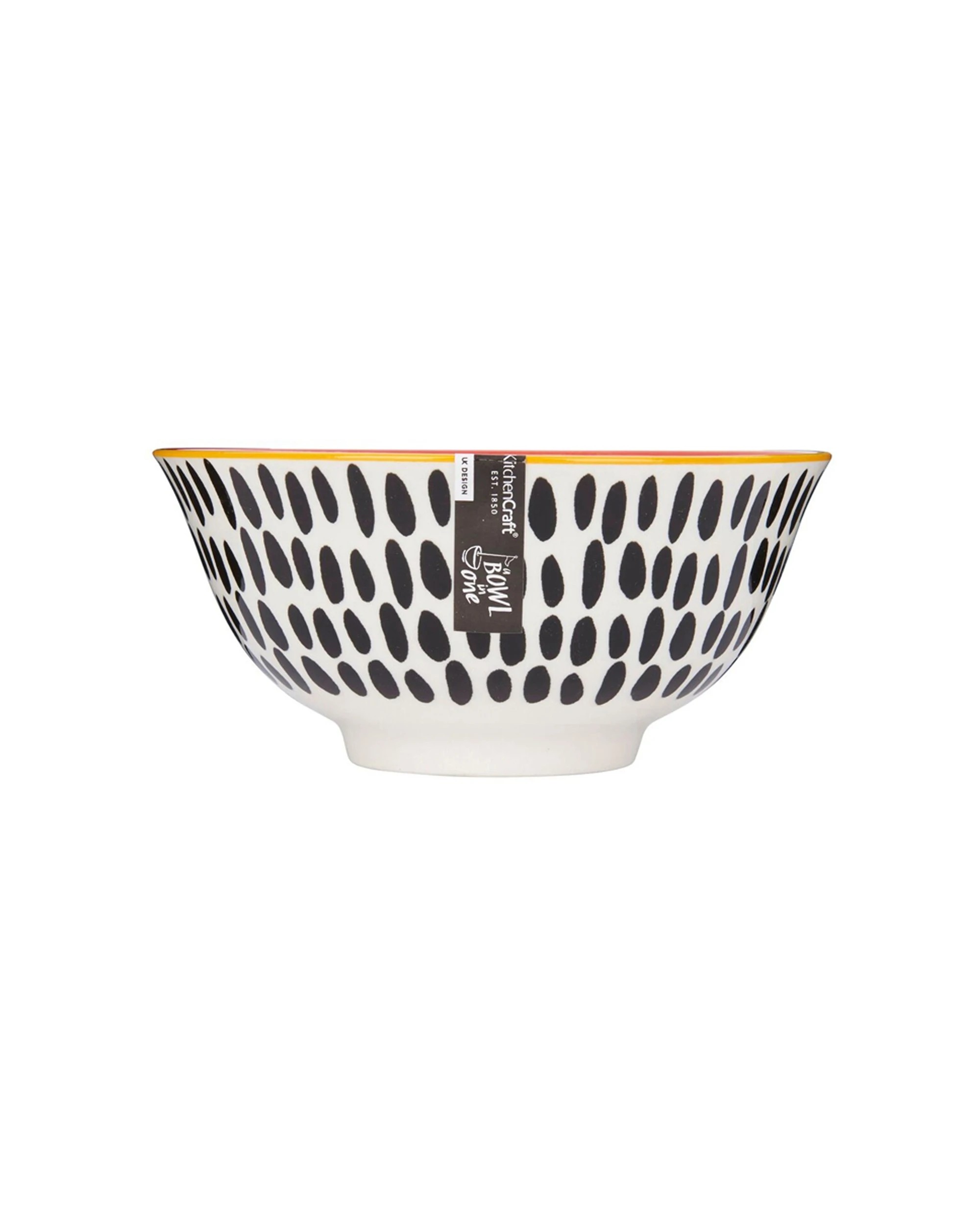 4 Mikasa 4pc Does It All Kitchen Glazed Bowl 15.7cm Durable Microwave Dishwasher Safe - Multi, 4 of 7