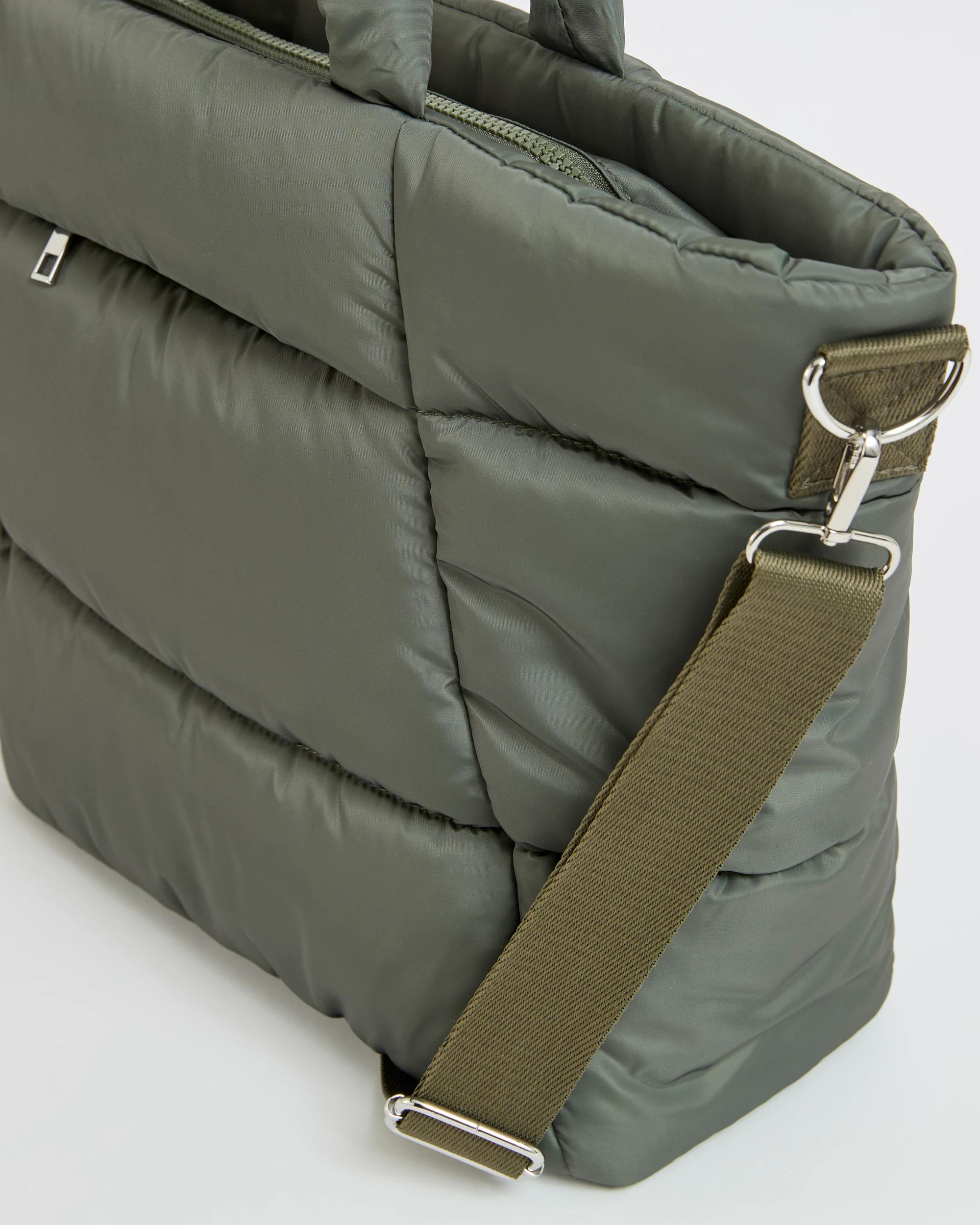 2 Target Woman Active Quilted Tote Bag BURNT OLIVE, 2 of 2