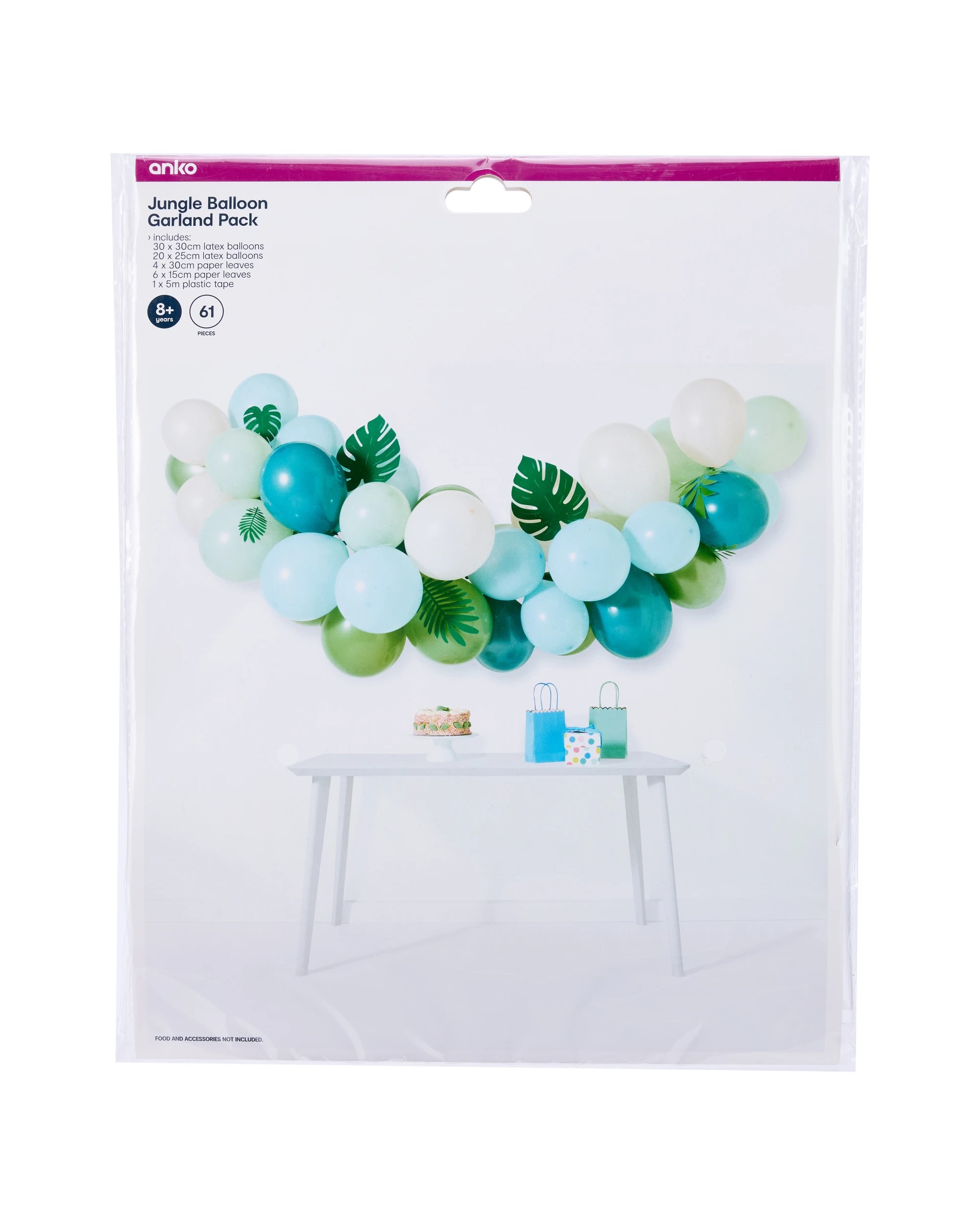 8 61 Piece Jungle Balloon Garland Pack, 8 of 8