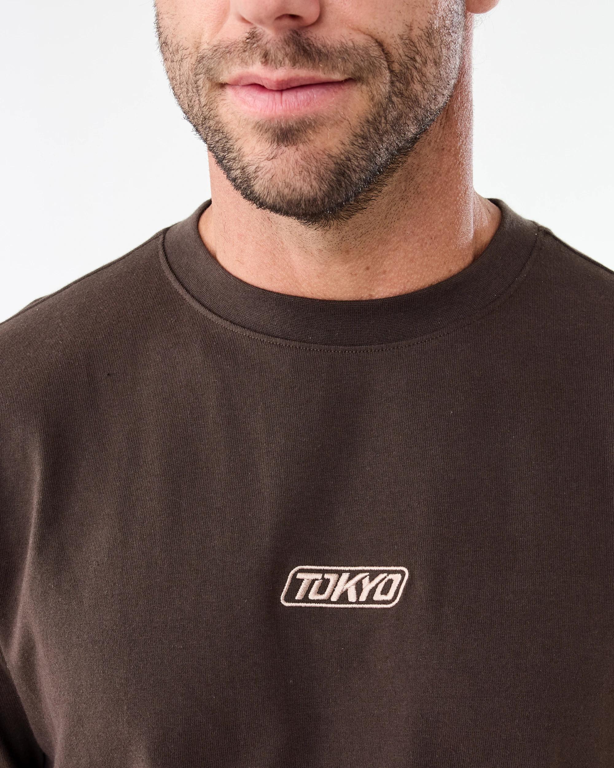 5 Oversized Heavyweight T-shirt Brn Mulch, 5 of 6