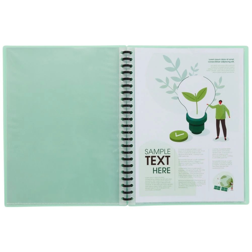 5 J.Burrows A4 Refillable Display Book 20 Pockets Mint, 5 of 5