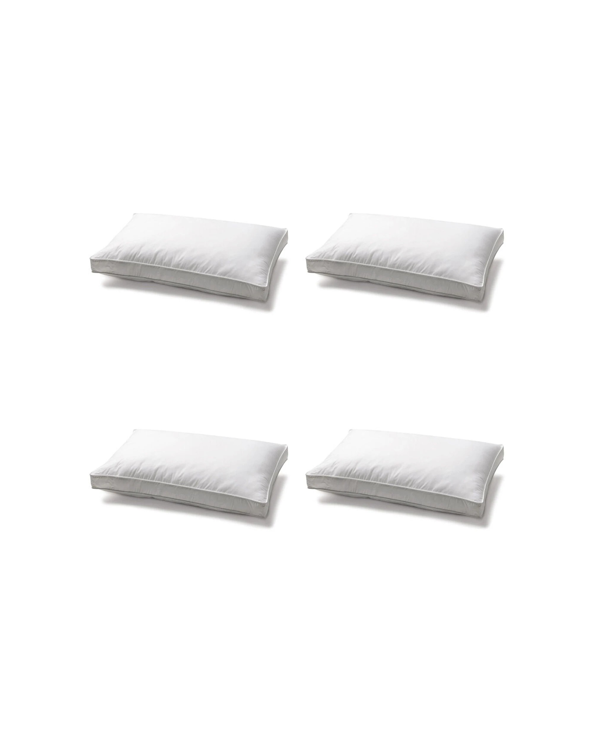 1 Jason Commercial Microloft Bedroom Sleeping Pillow 4PK 48x73cm - White, 1 of 1
