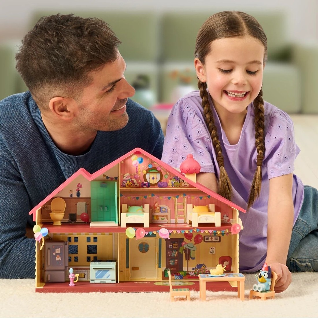 6 28cm Bluey's Birthday Celebration Home Playset, 6 of 9