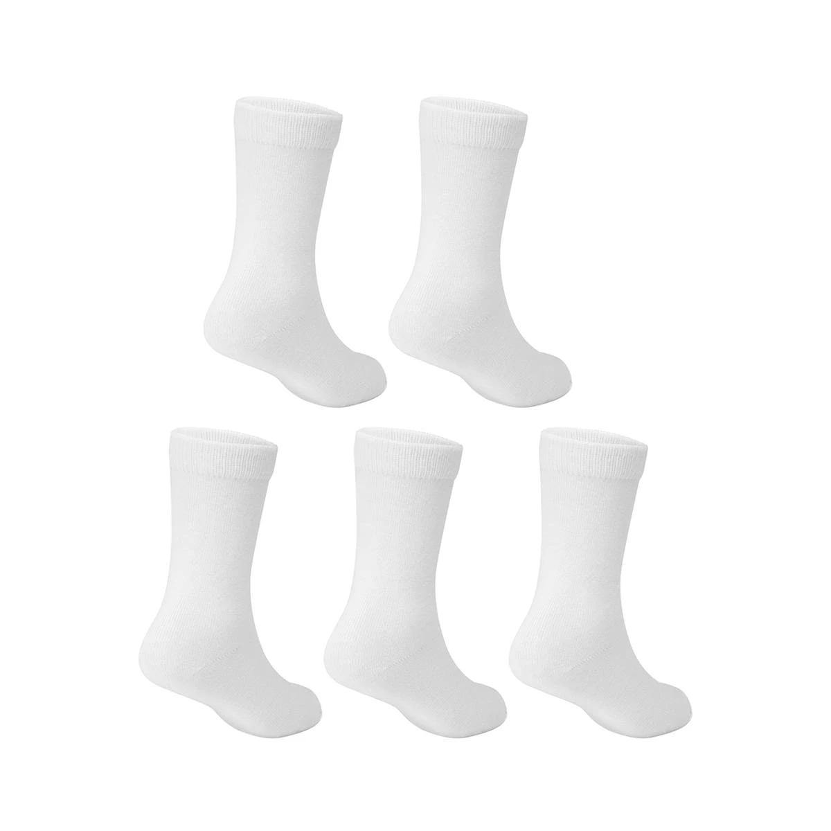 2 5 Pack School Crew Socks WHITE, 2 of 3