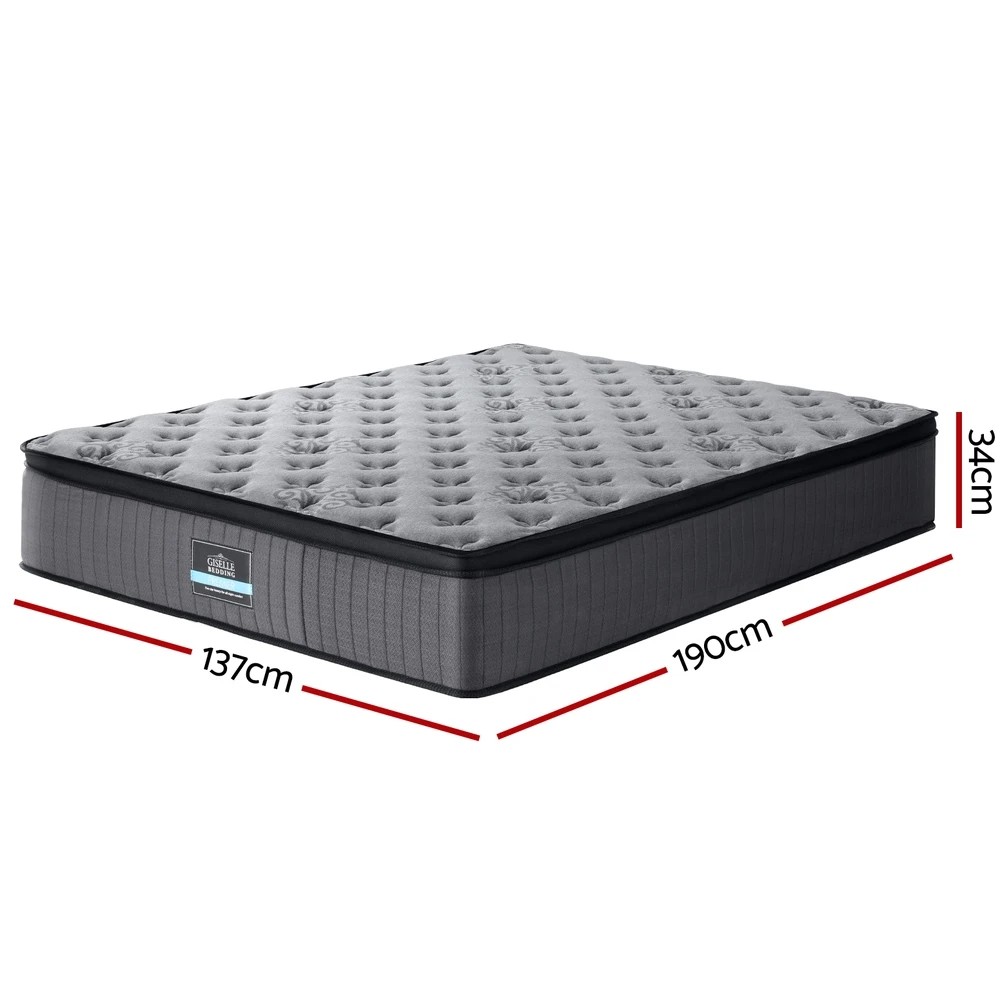 2 Bed Mattress Giselle 34cm Double - Double Bed - Grey, 2 of 7