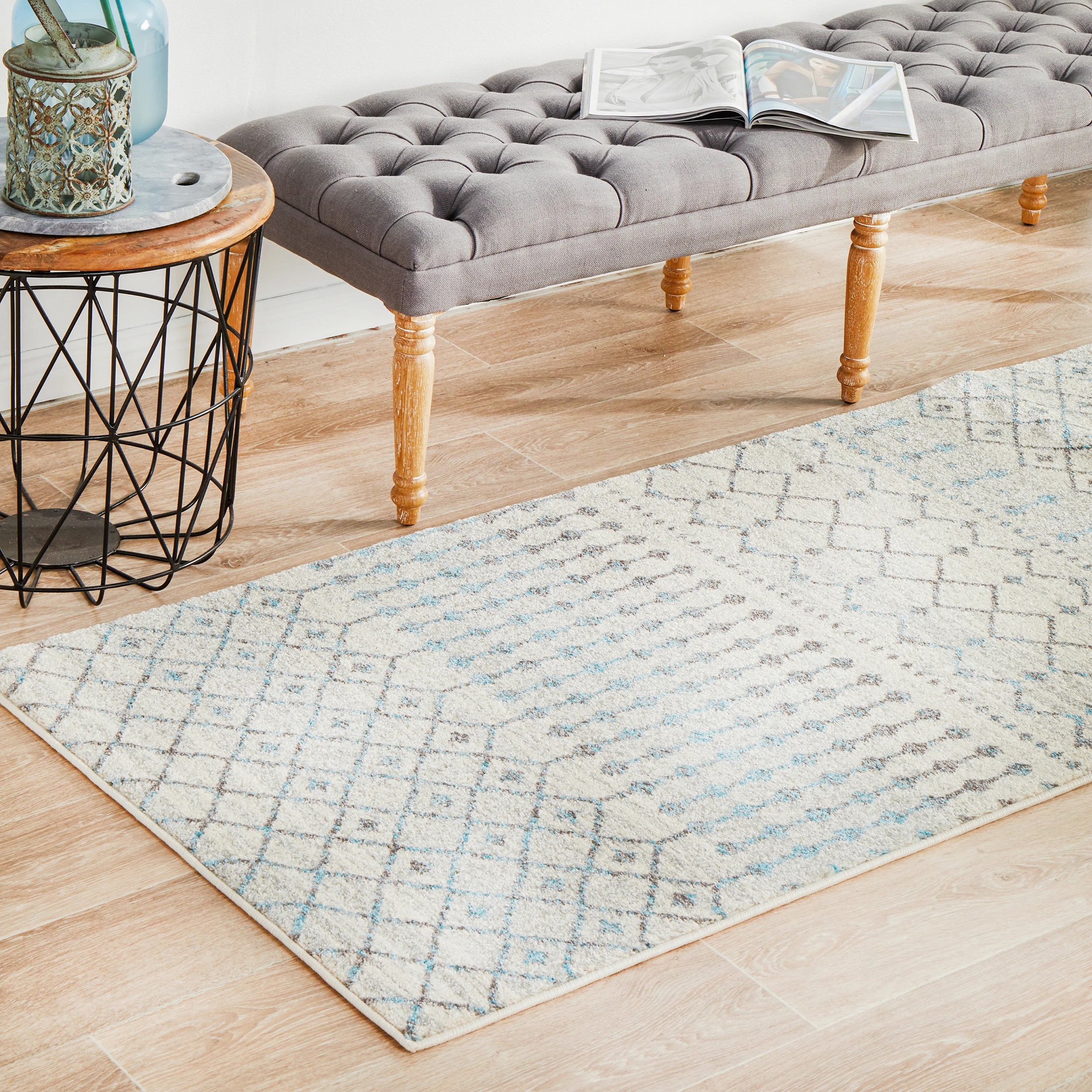 3 Common Ground Rugs Encore 260 Runner 400x80 cm Rug - Silver, 3 of 8