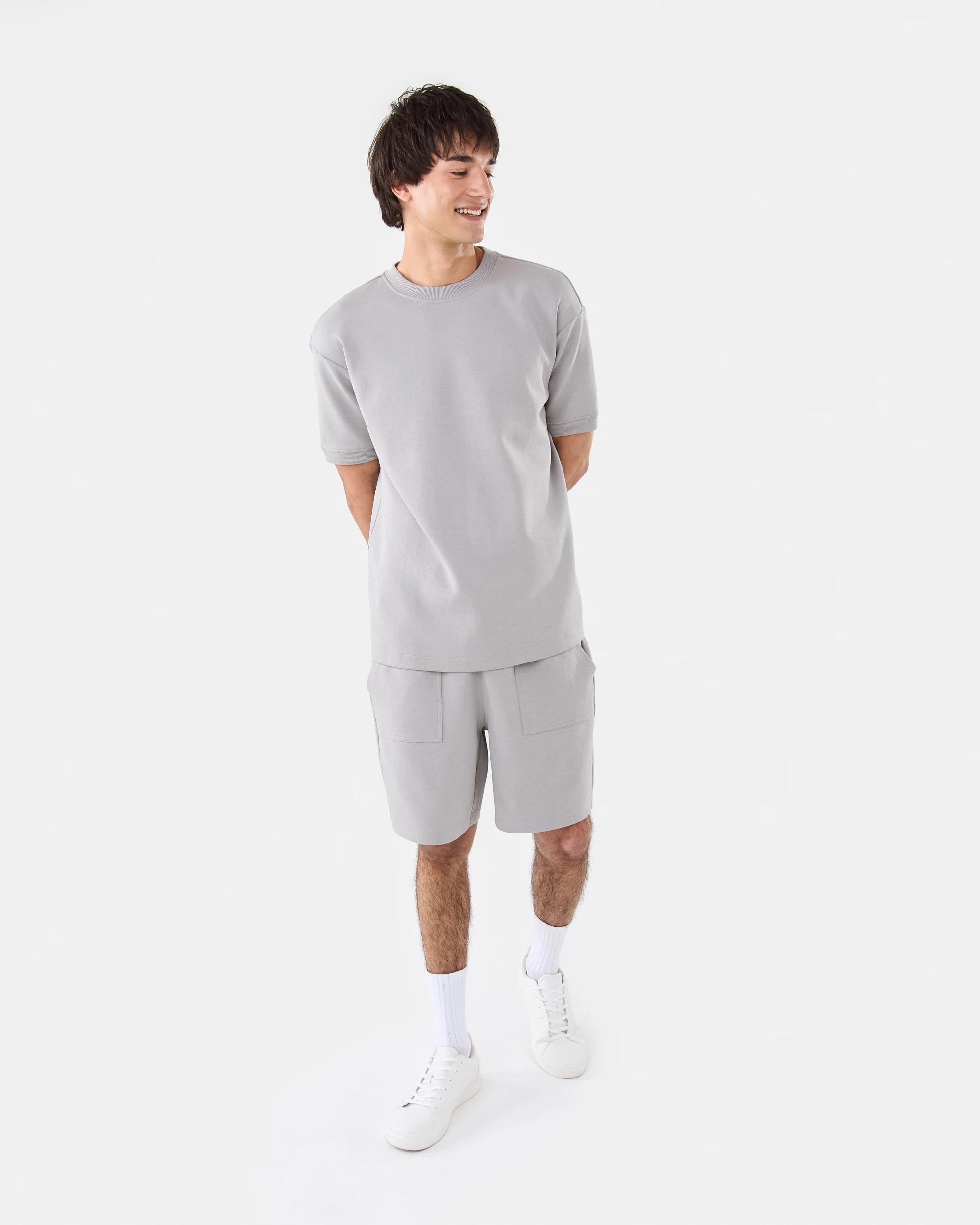 2 Oversized Interlock T-shirt Gry Smoke, 2 of 8