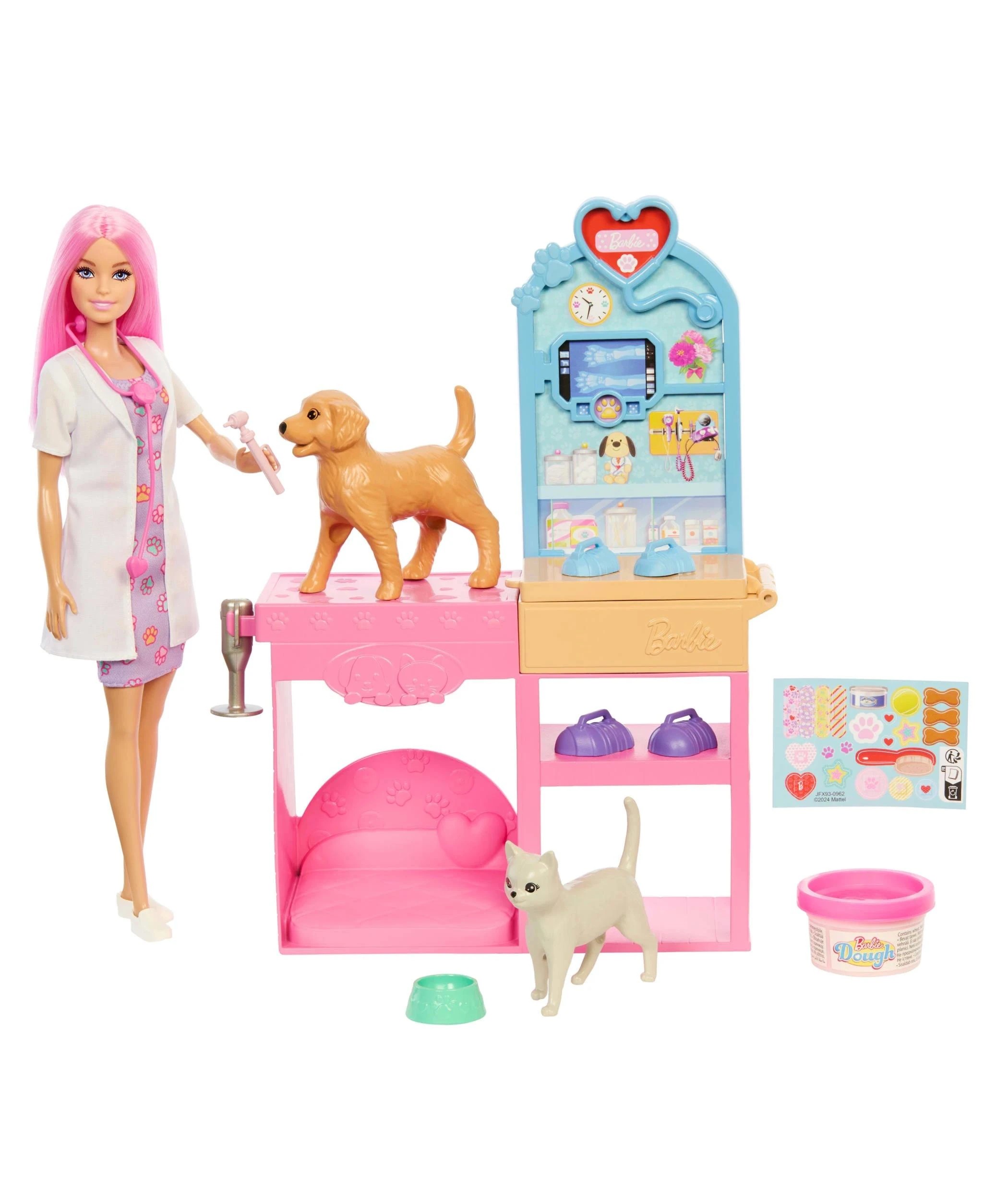 2 Mattel Barbie Fast Cast Veterinarian Clinic Playset - Multi, 2 of 6