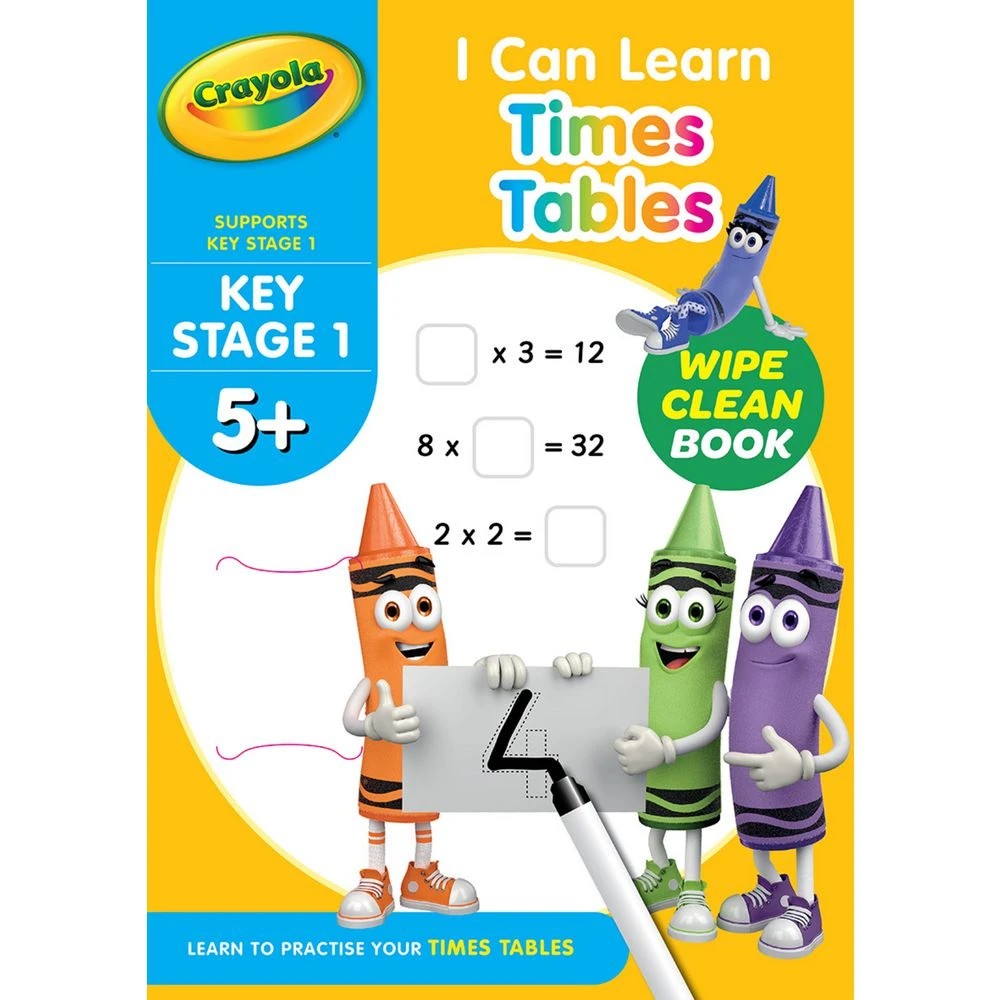 1 Crayola Wipe Clean Early Years 5+: I Can Learn Times Tables, 1 of 1