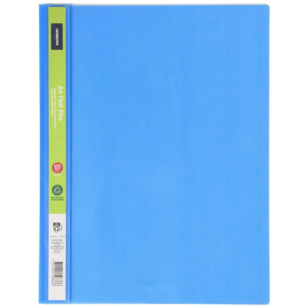 1 J.Burrows A4 Flat File Light Blue, 1 of 3