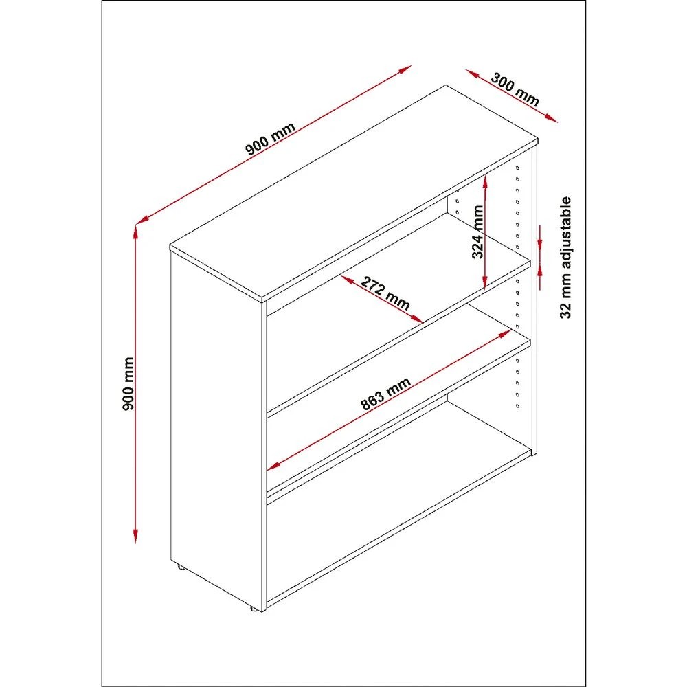 2 Toro Bookcase 900mm Grey Shelves Office Furniture Solutions, 2 of 2