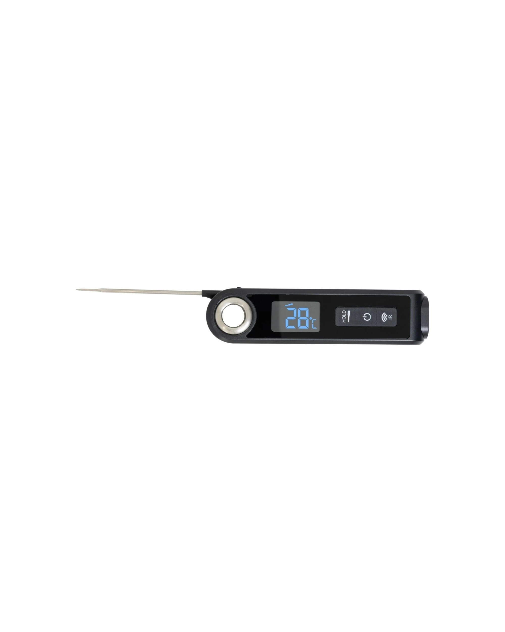 1 Cuisena Digital Thermometer With Built In Infrared Laser Pointer & Stainless Steel Probe - Black, 1 of 4
