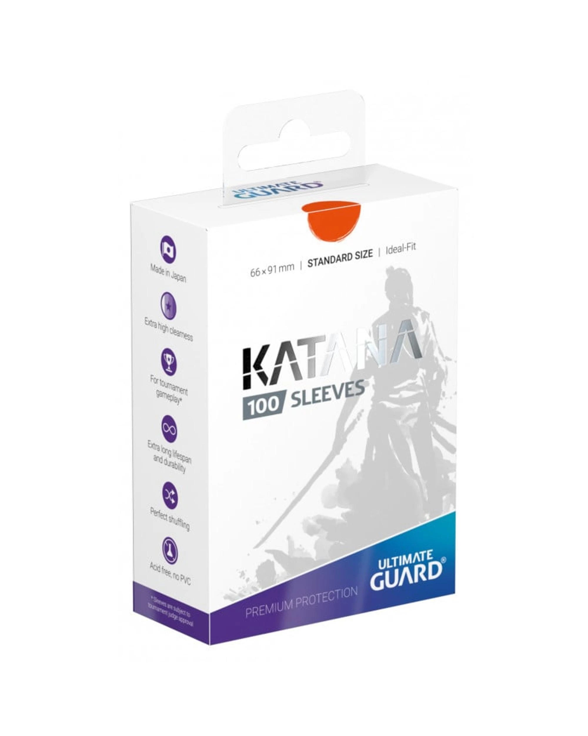 1 Ultimate Guard Katana 100 Sleeves - Orange, 1 of 1