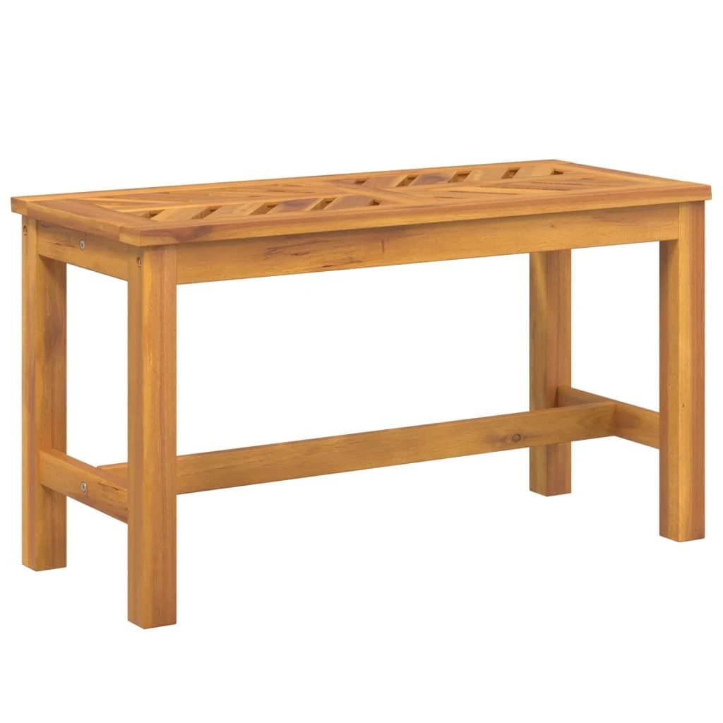1 vidaXL garden bench Decorative Inlays - Brown, 1 of 7