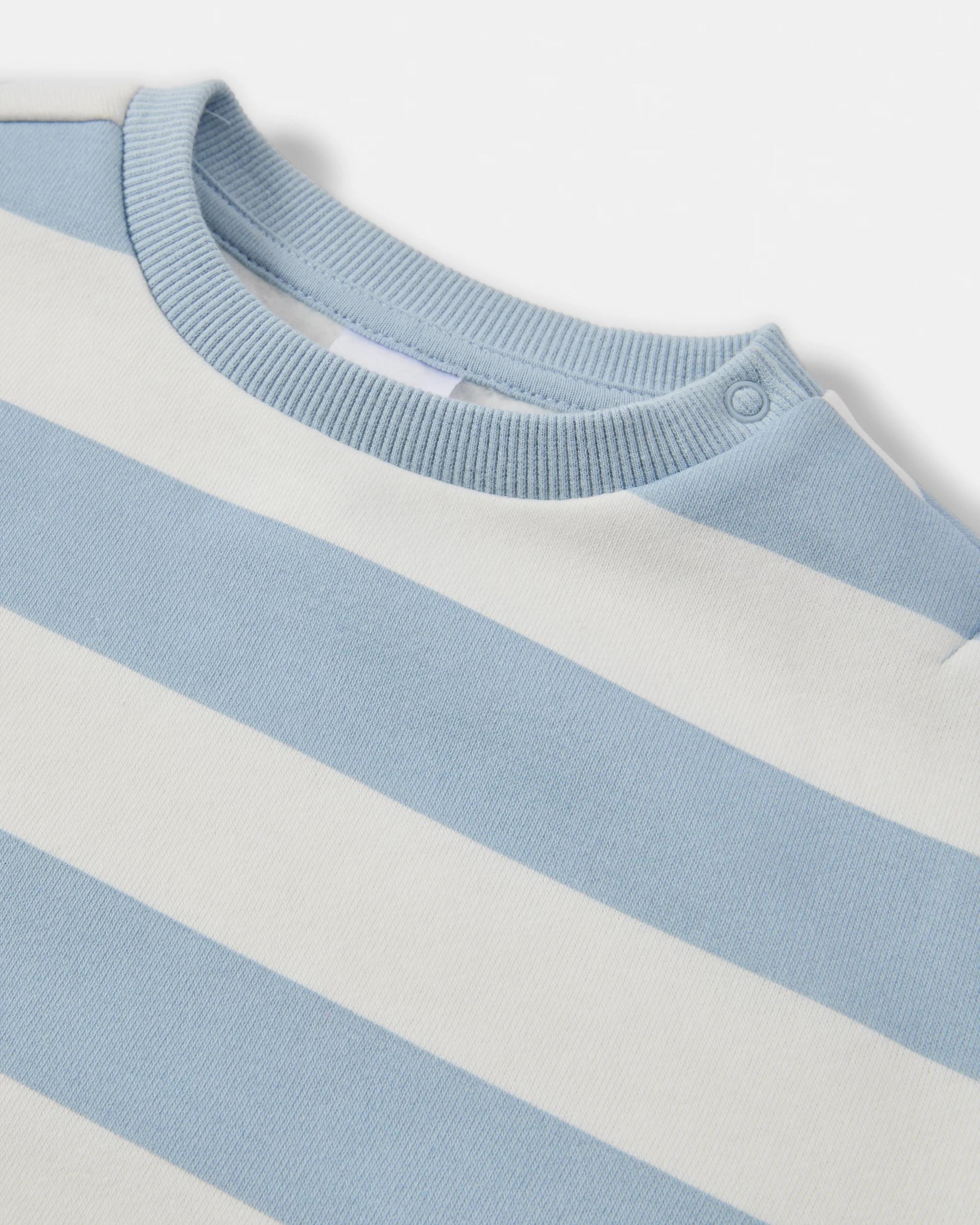 5 2 Pack Drop Shoulder Sweatshirt Blu Strp, 5 of 6