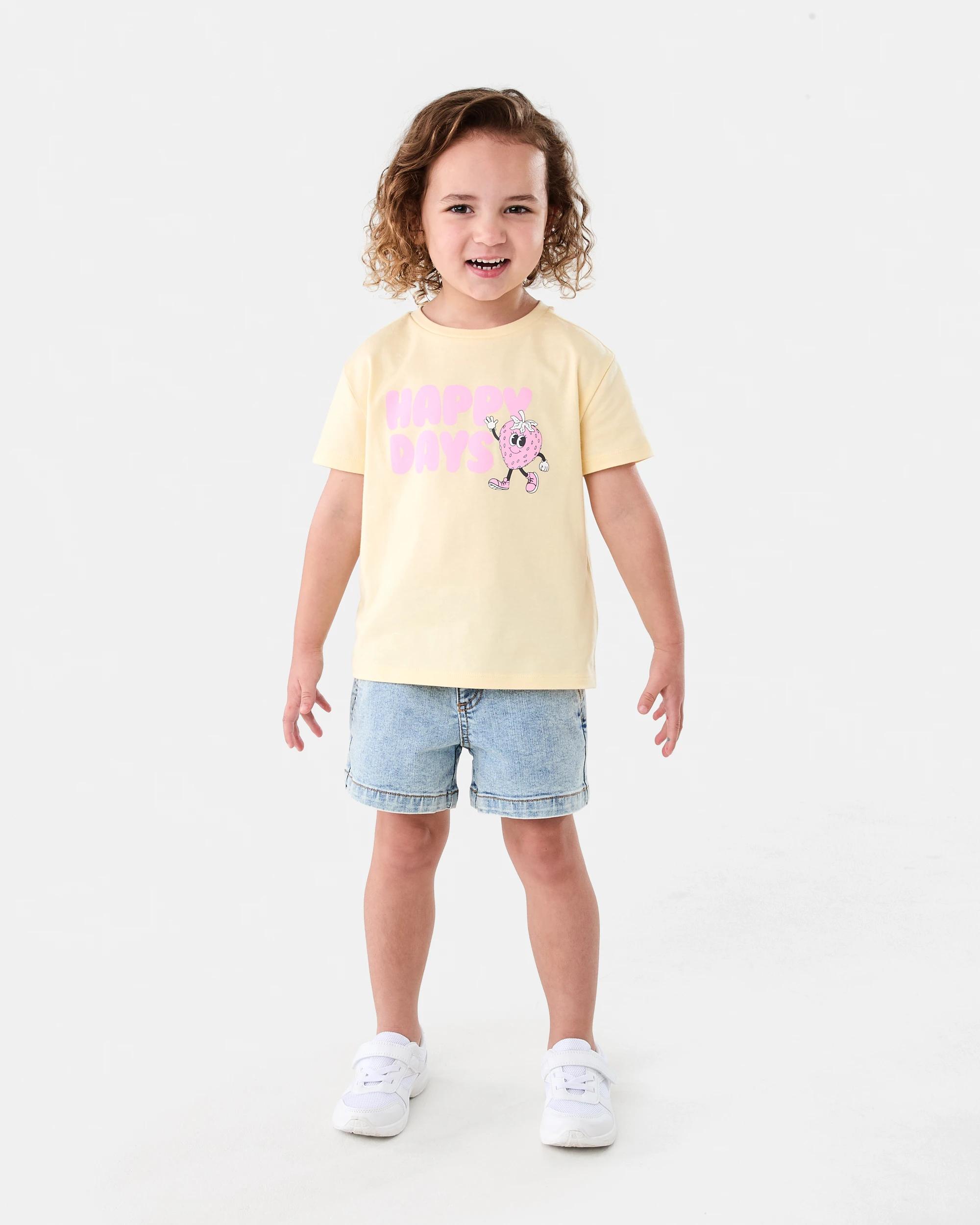 6 Printed T-shirt Ylw Slogan, 6 of 7