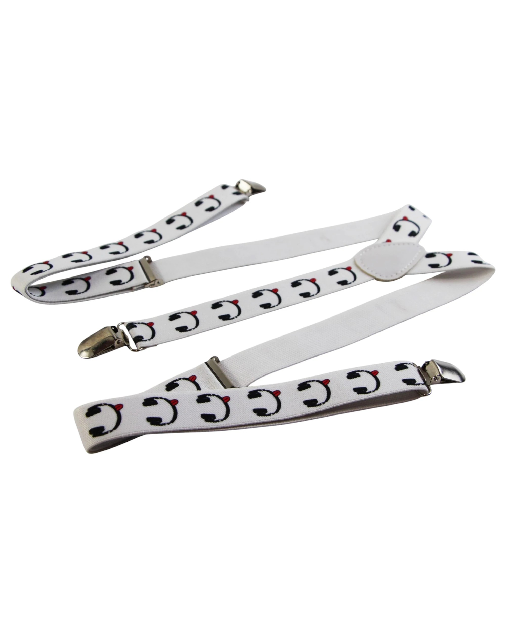 2 Zasel Mens Adjustable Headphones Patterned Suspenders - Multi - Multi, 2 of 4