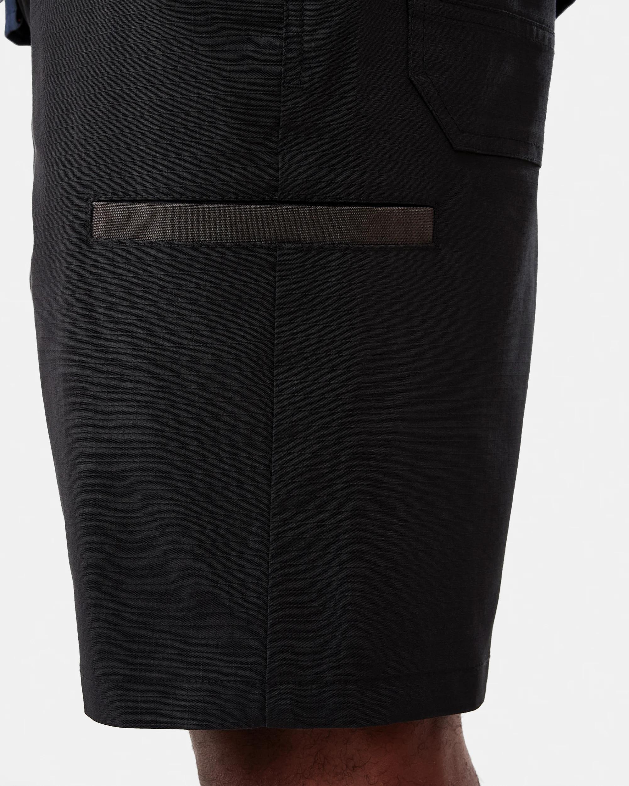 5 Workwear Ripstop Stretch Shorts Black, 5 of 9