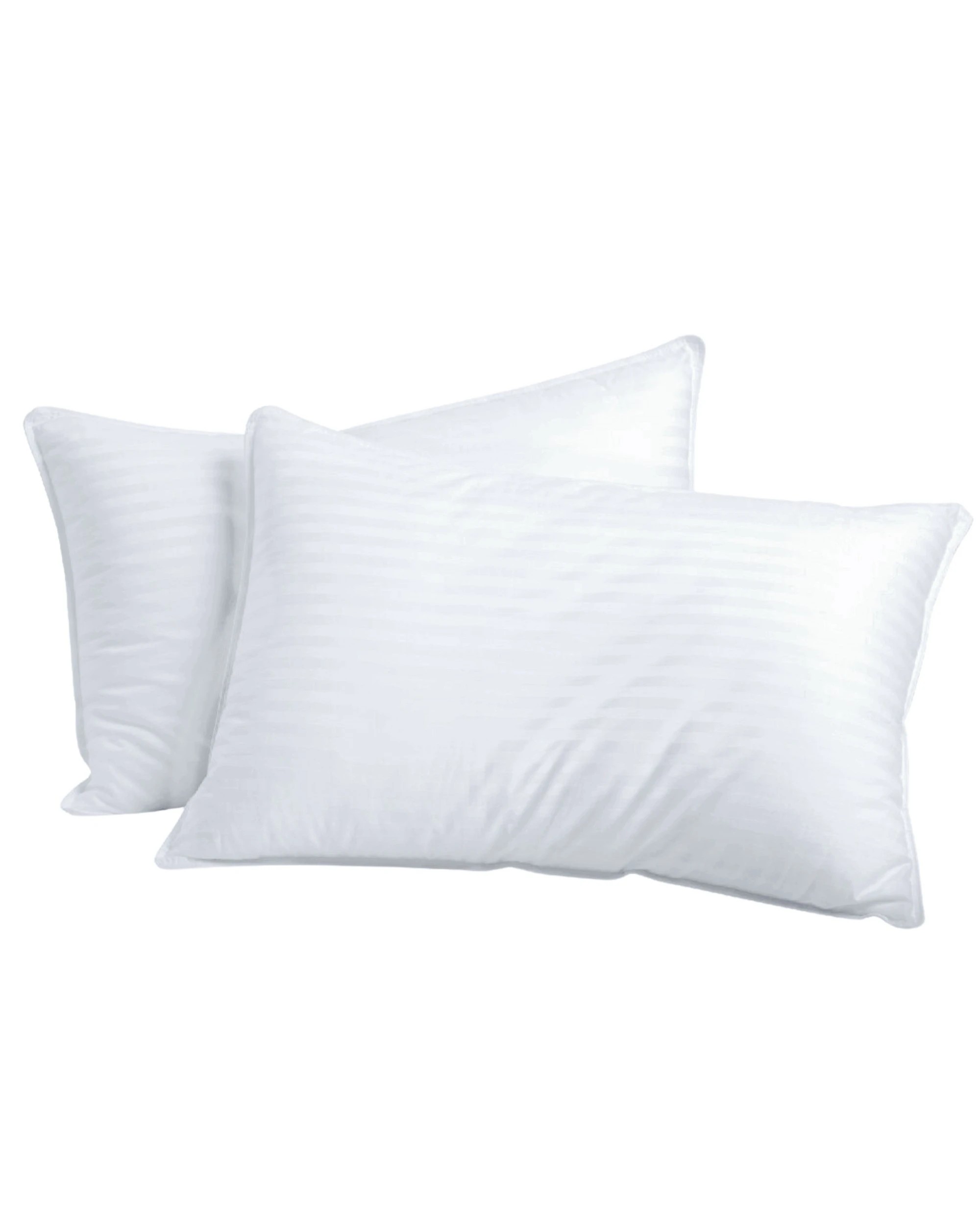 6 Dreamaker Hotel Collection Cotton Sateen Cover Microfibre Standard Pillow Twin Pack - White, 6 of 6