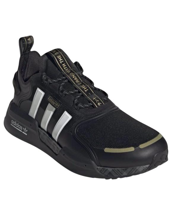 Adidas Unisex NMD_V3 Sneakers Black/White/Gold Metallic Shoes