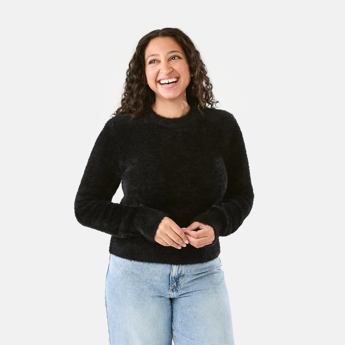 1 Eyelash Jumper Black, 1 of 6