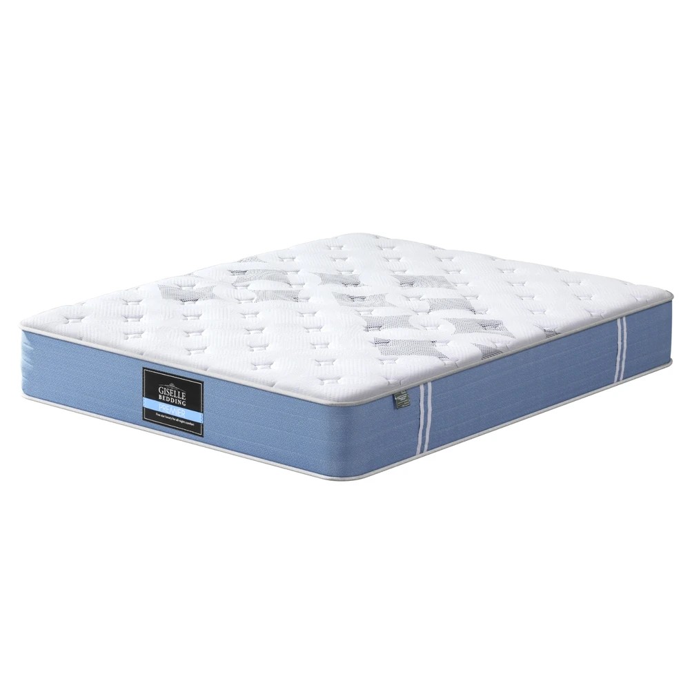 2 Giselle Bedding 25cm Mattress Pocket Spring - Queen Bed - White, 2 of 7