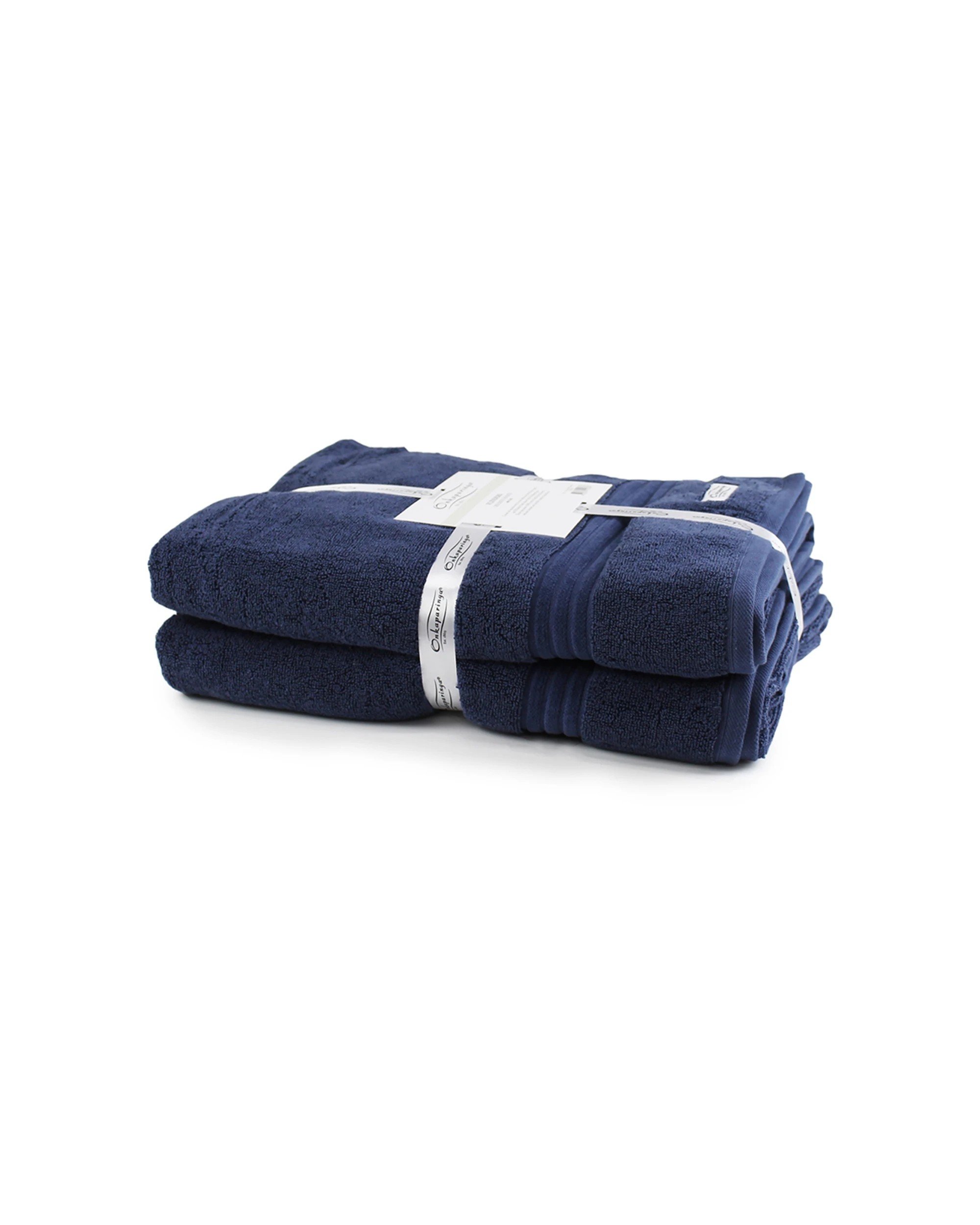 2 Onkaparinga 2pc 90x167cm Cotton Flinders Premium Bath Sheets Set 600gsm Denim - Blue, 2 of 3