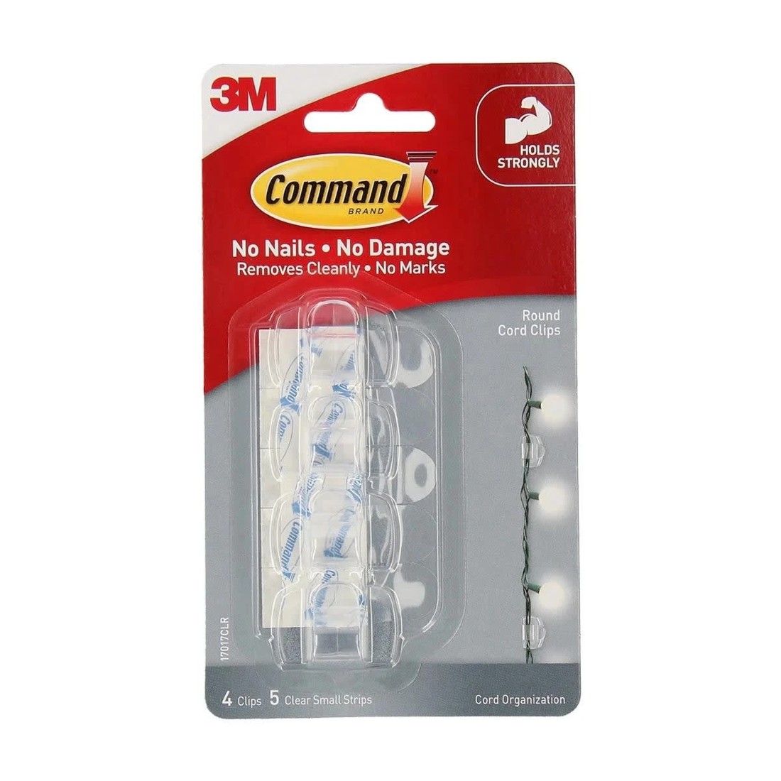 1 3M Command Round Cord Clips - Clear, 1 of 5