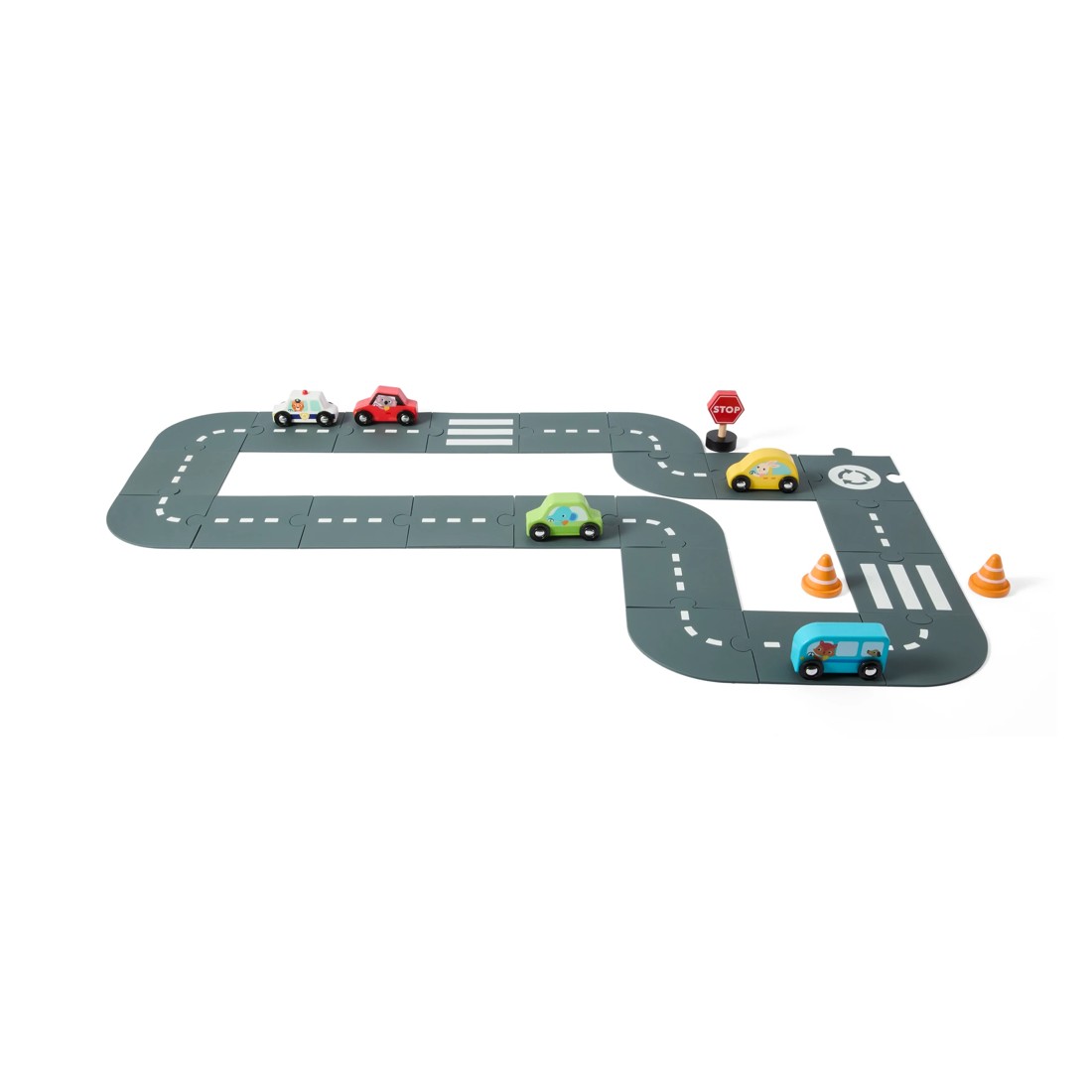 1 22 Piece Flexible Road Track, 1 of 10