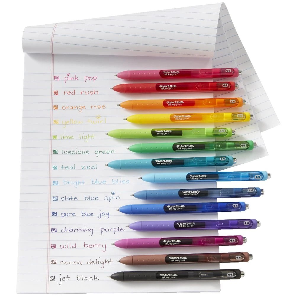 3 Paper Mate InkJoy Gel Pens 0.7mm Assorted 14 Pack, 3 of 7