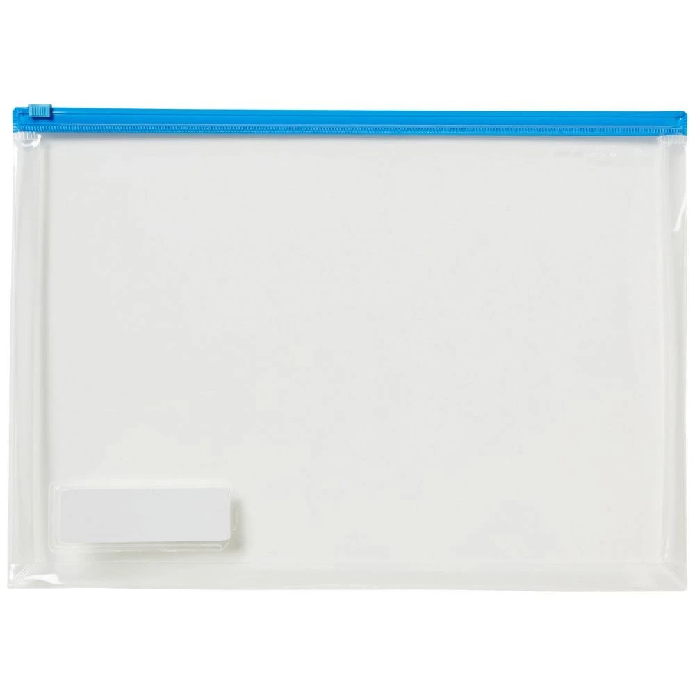 1 Lihit Lab Gusset Document Wallet A4 Blue, 1 of 1