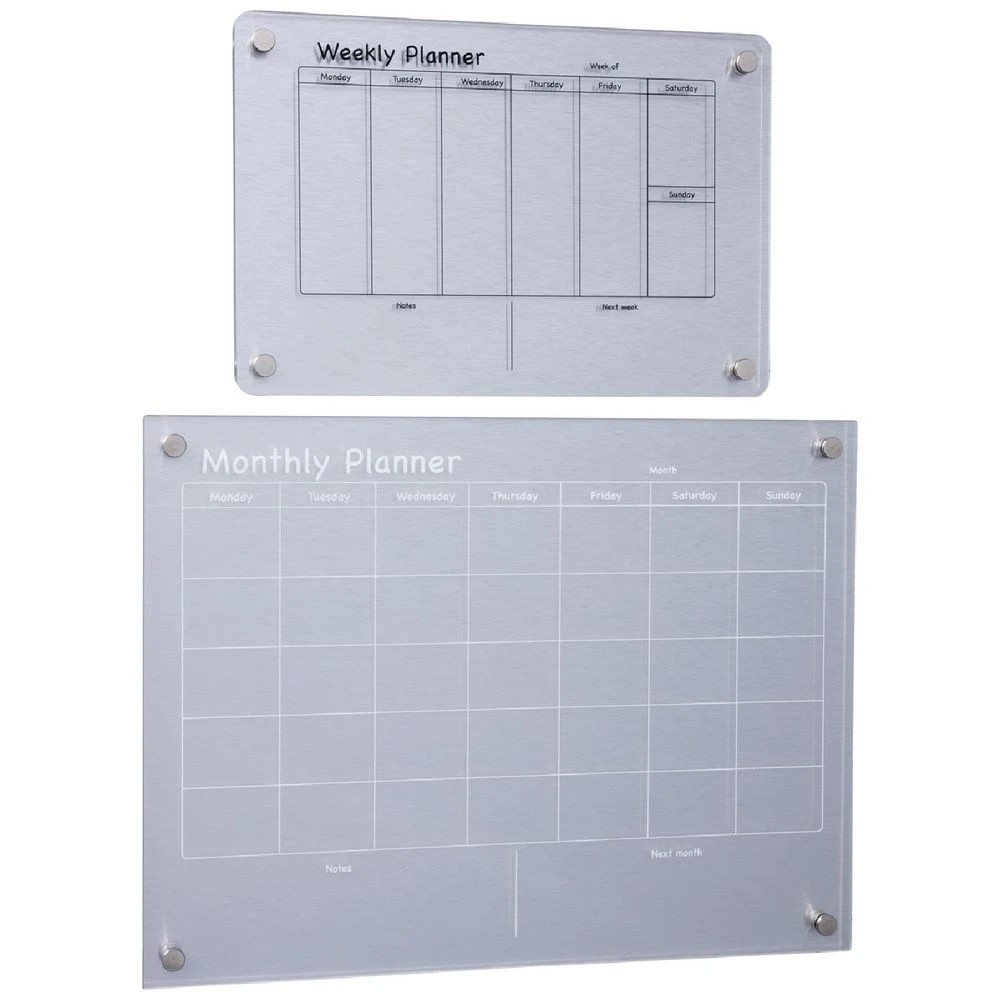 2 Otto 2.7mm Acrylic Assorted Week/Month Planner Board 2 Pack, 2 of 5