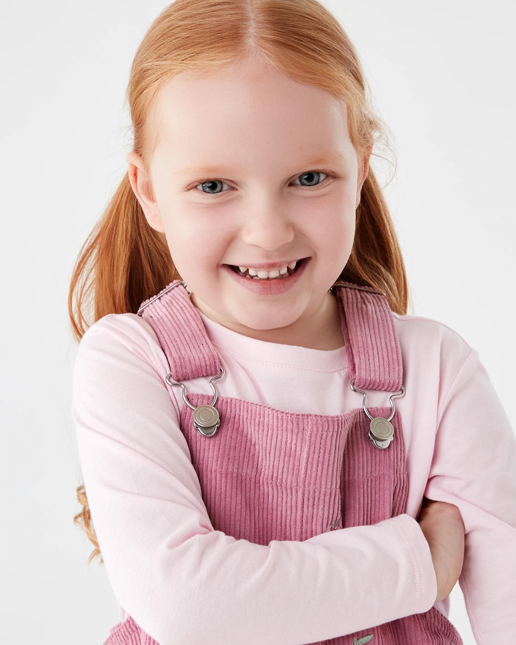 3 Pinafore Dress Set Pnk Cherry, 3 of 8